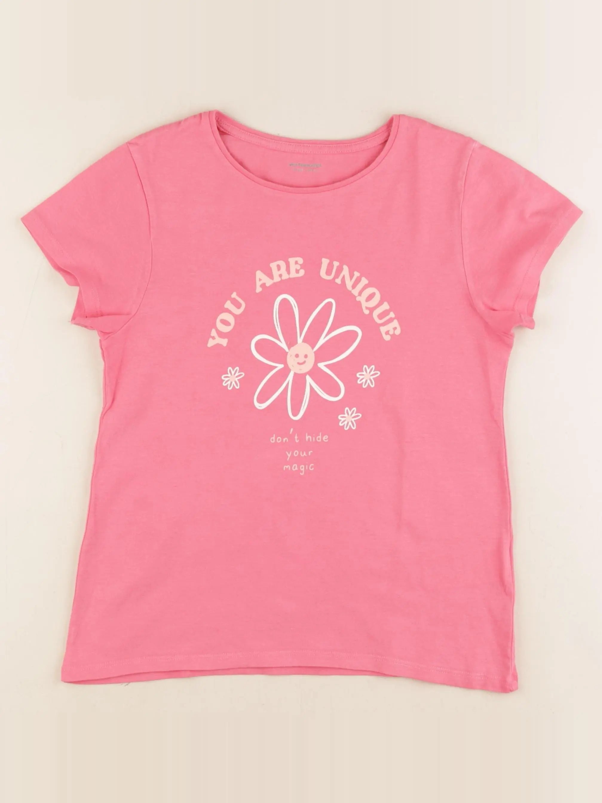 Vertbaudet - tee-shirt rose - 10 ans