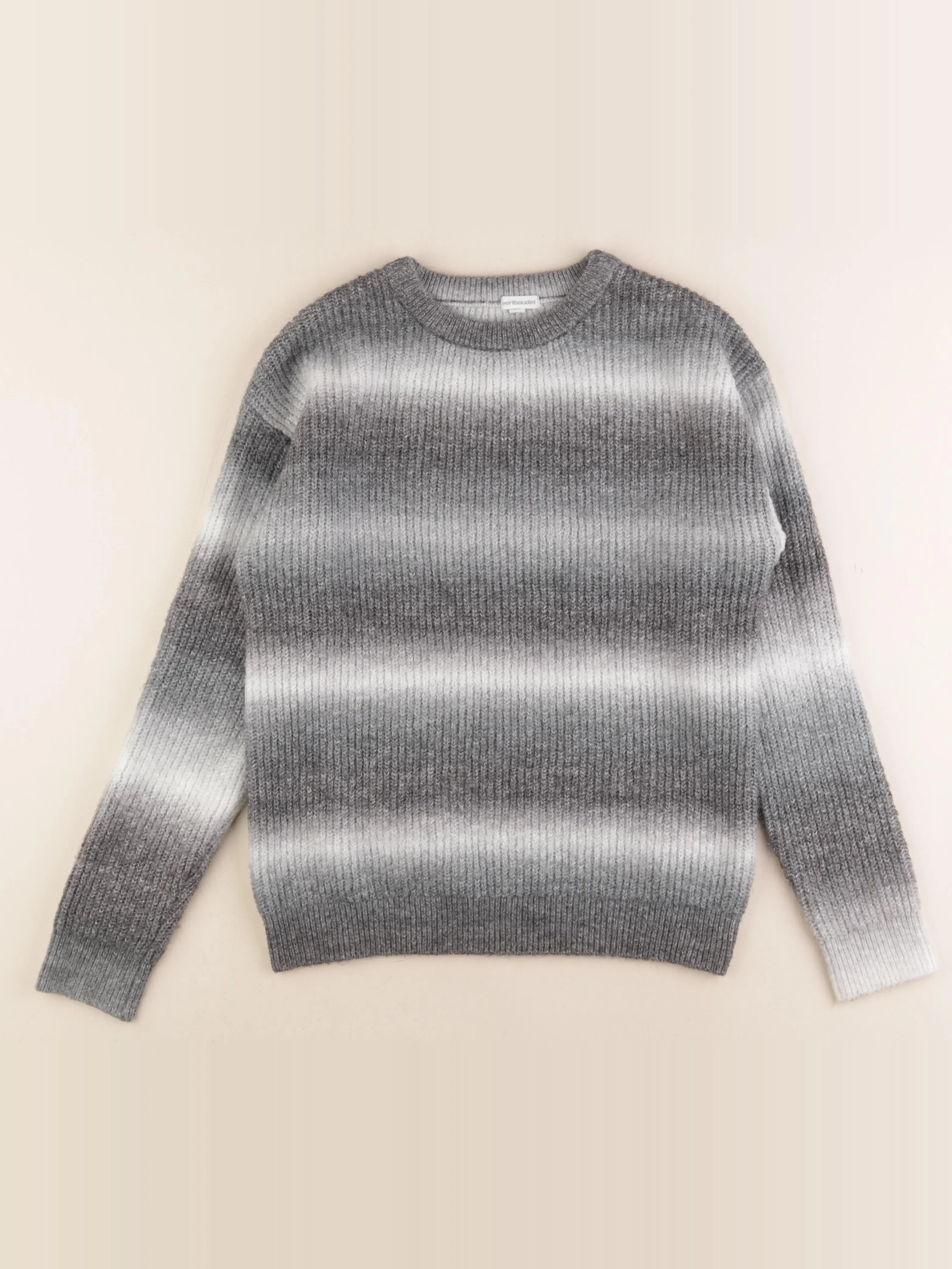 Vertbaudet - pull gris - 12 ans