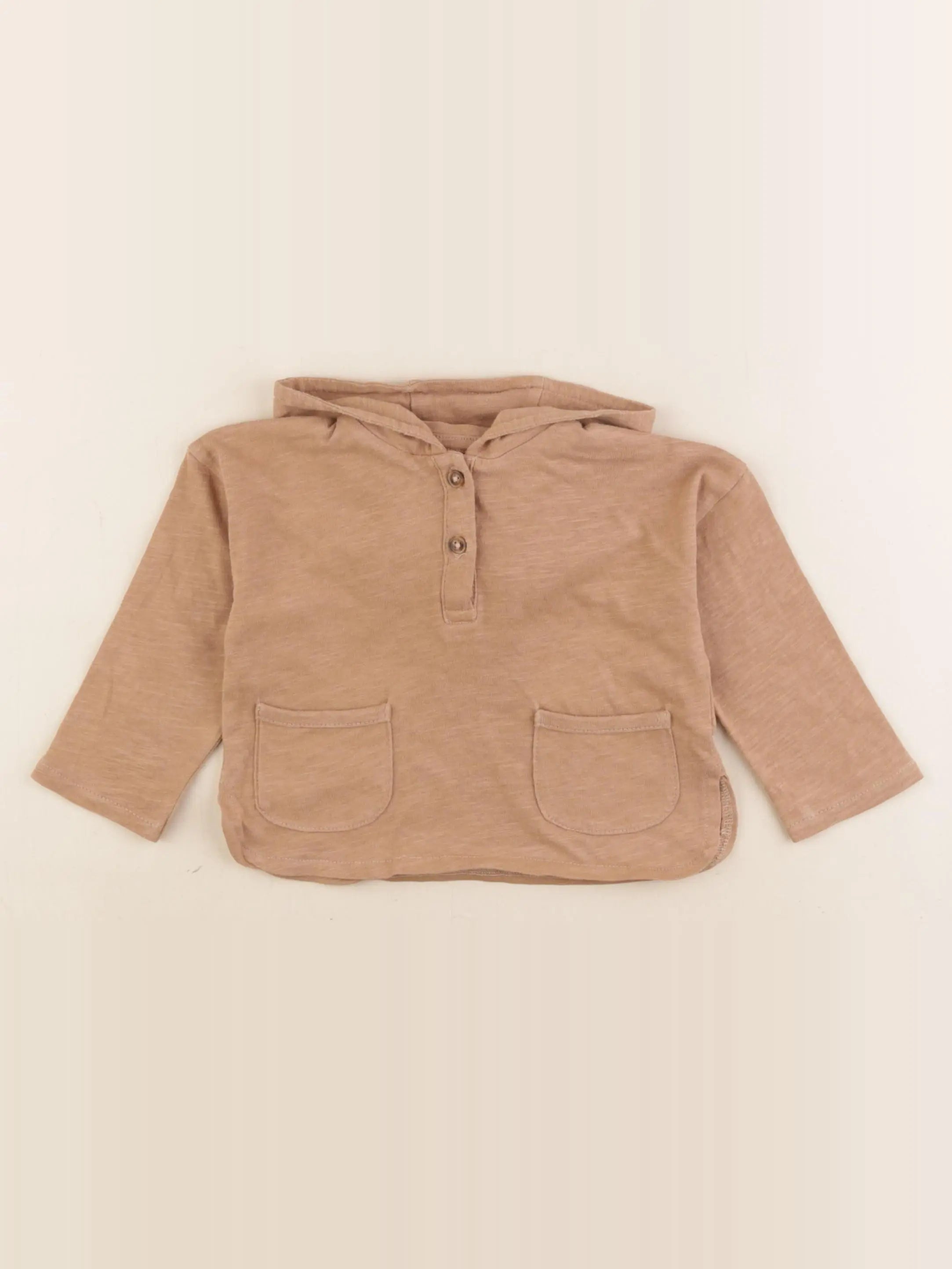 Vertbaudet - tee-shirt marron - 12 mois