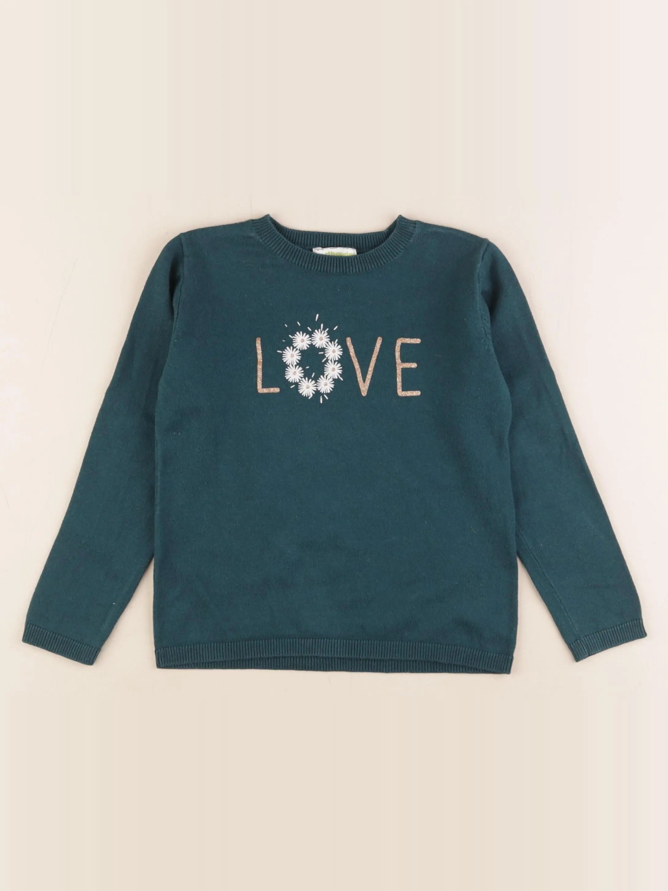 Vertbaudet - pull vert - 4 ans