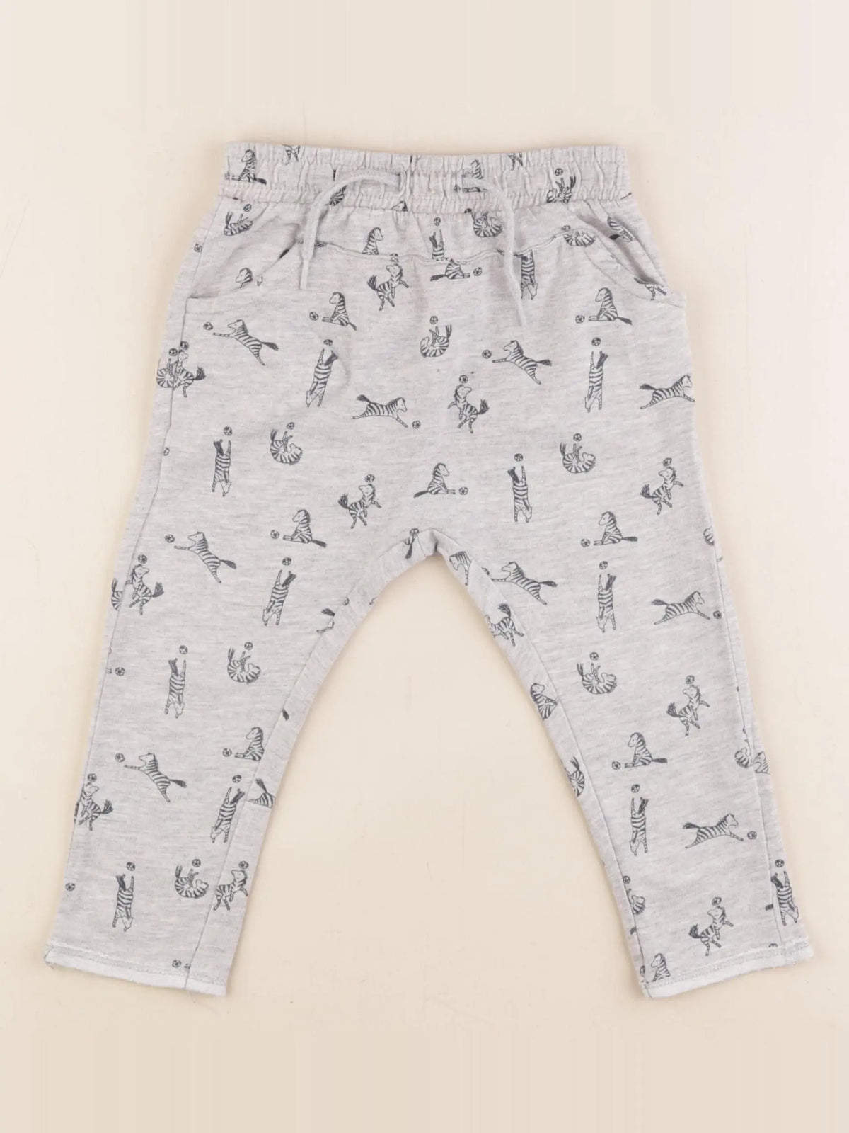 Vertbaudet - sarouel gris - 18 mois