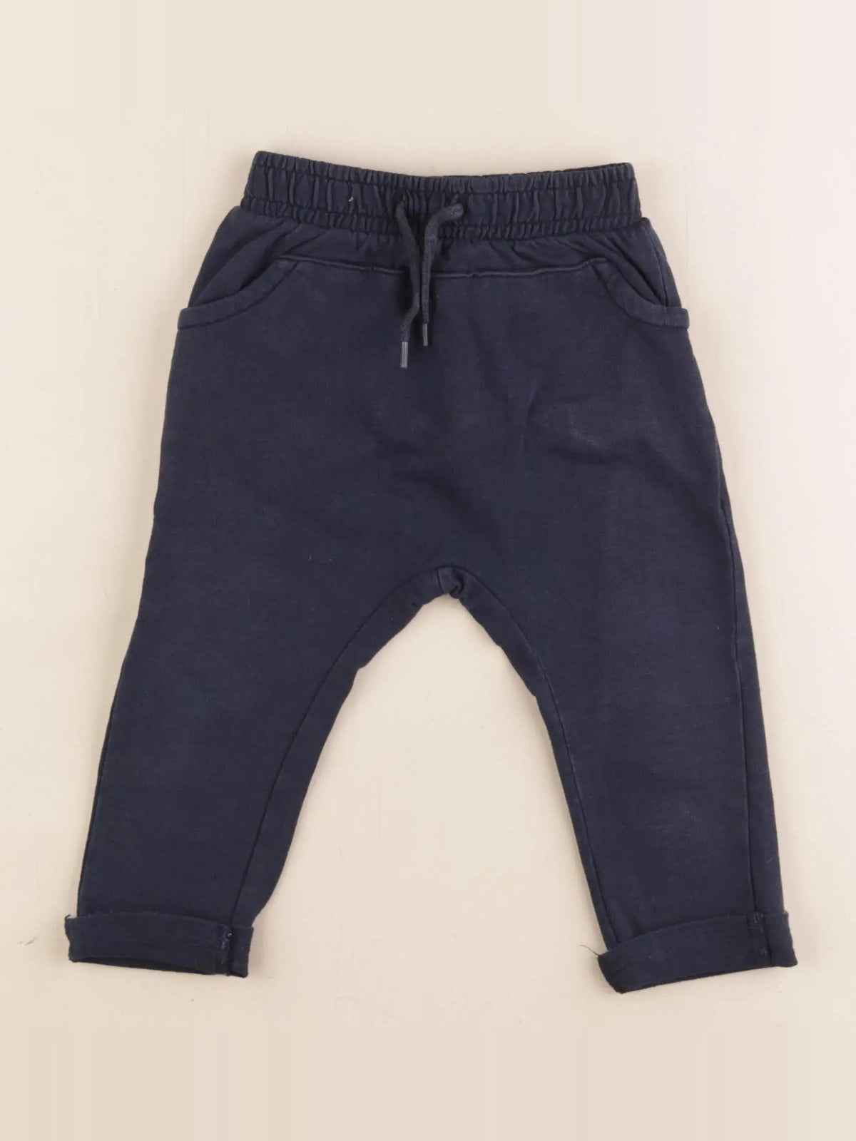 Vertbaudet - sarouel bleu - 12 mois