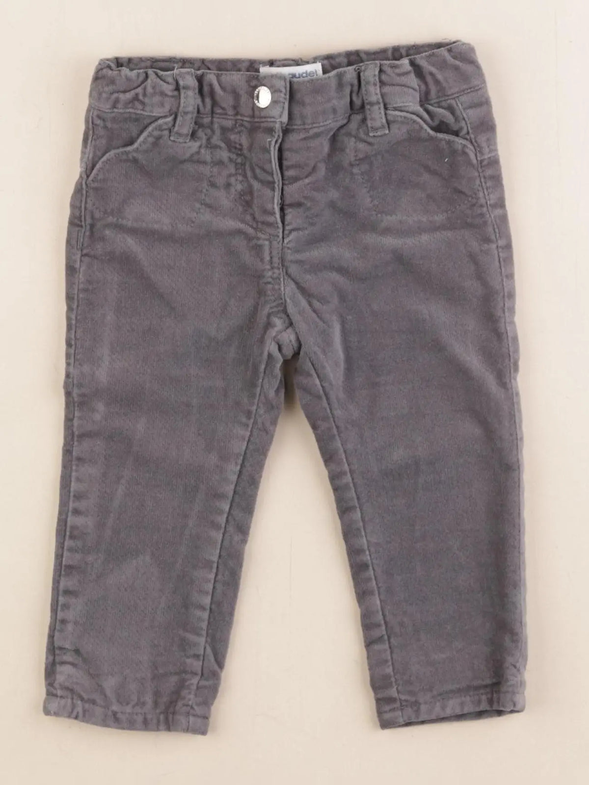 Vertbaudet - pantalon gris - 6 mois