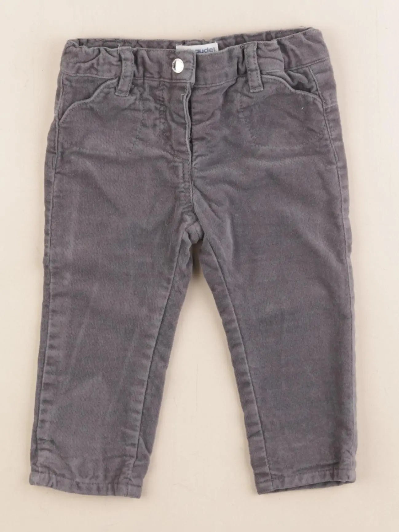 Vertbaudet - pantalon gris - 6 mois