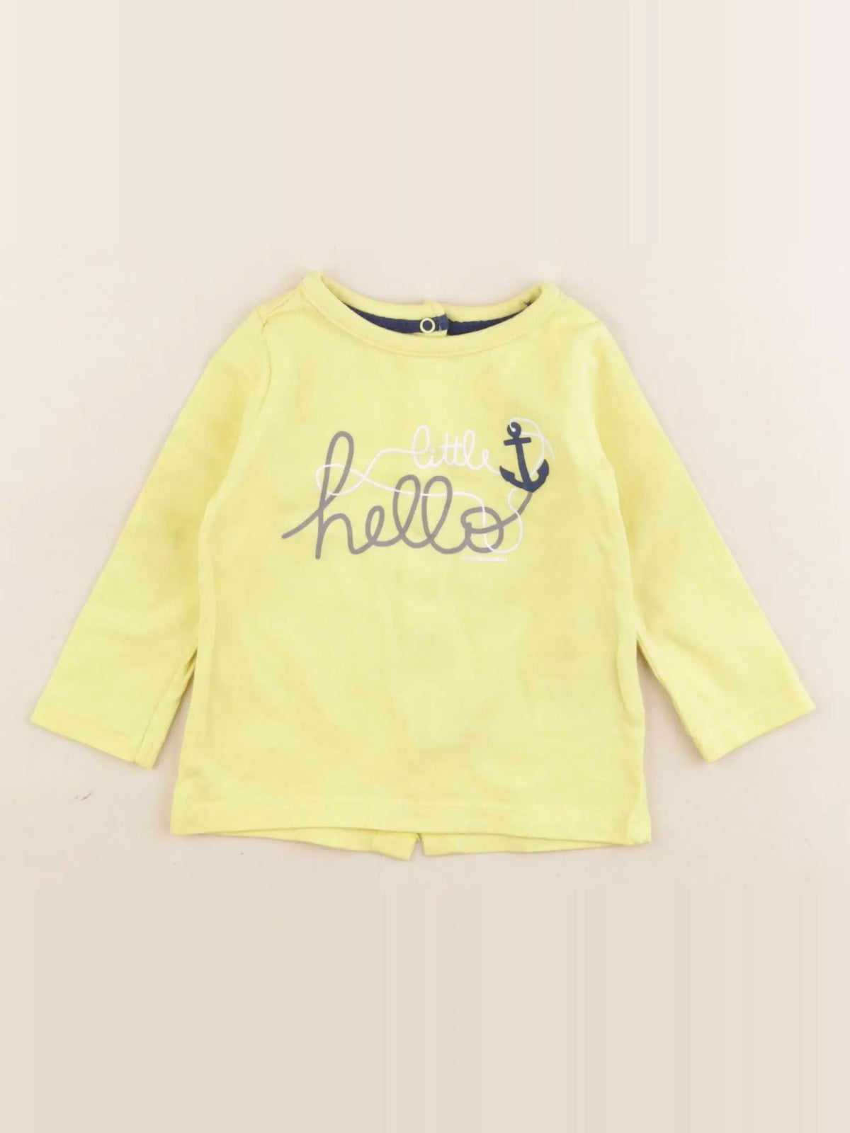 Vertbaudet - tee-shirt jaune - 6 mois