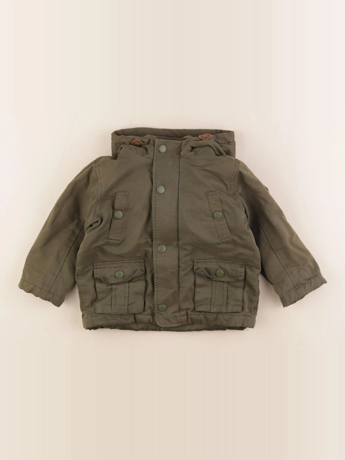 Vertbaudet - parka vert - 2 ans
