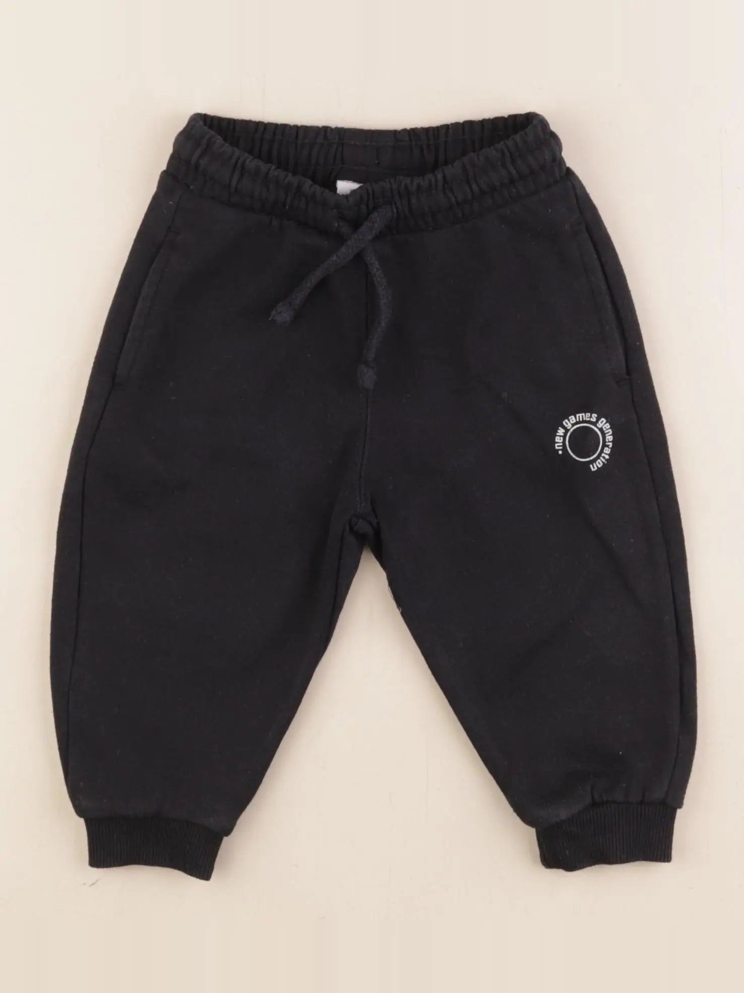 Zara - jogging noir - 9/12 mois