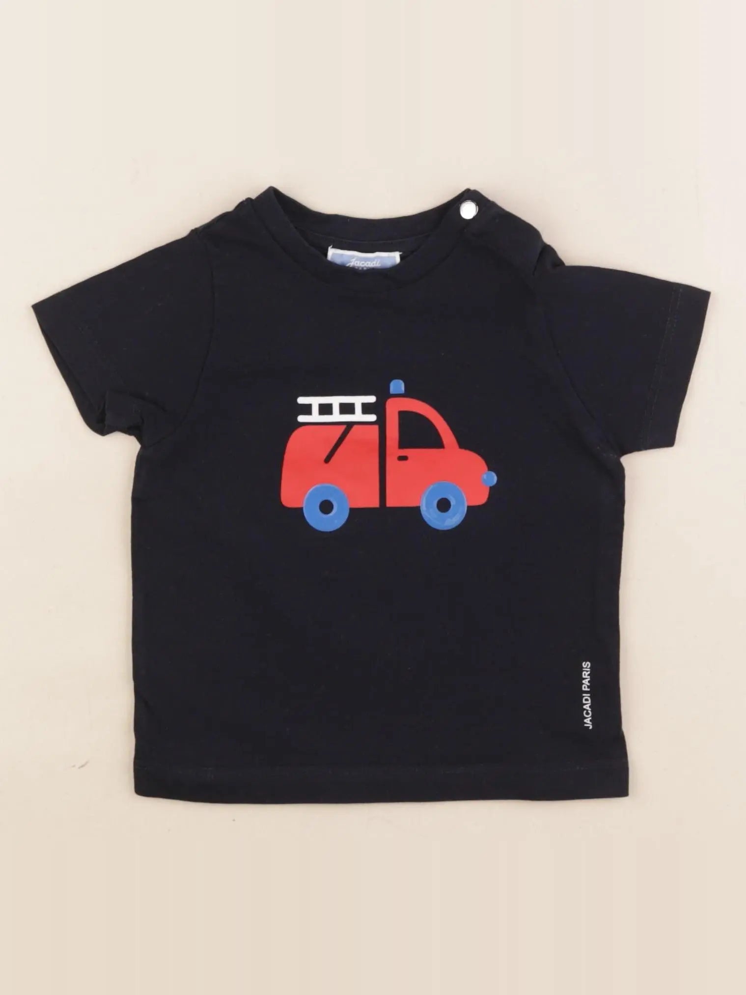 Jacadi - tee-shirt rouge, bleu - 12 mois