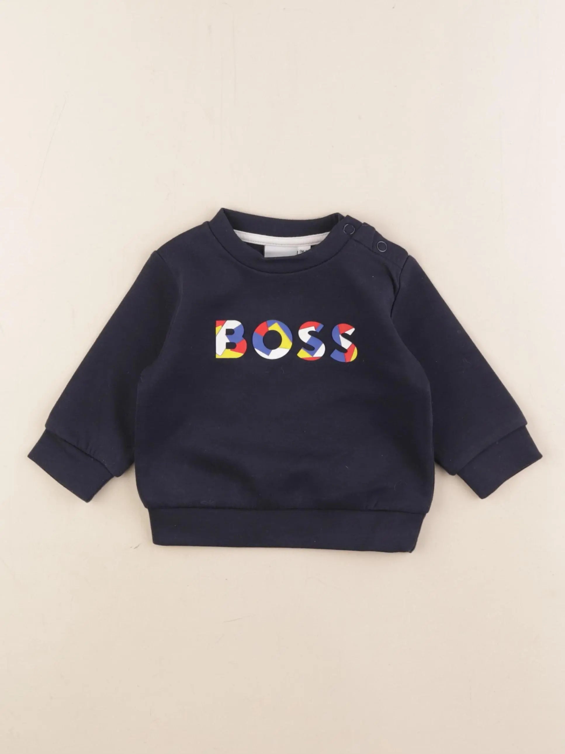 Hugo Boss - sweat bleu - 9 mois