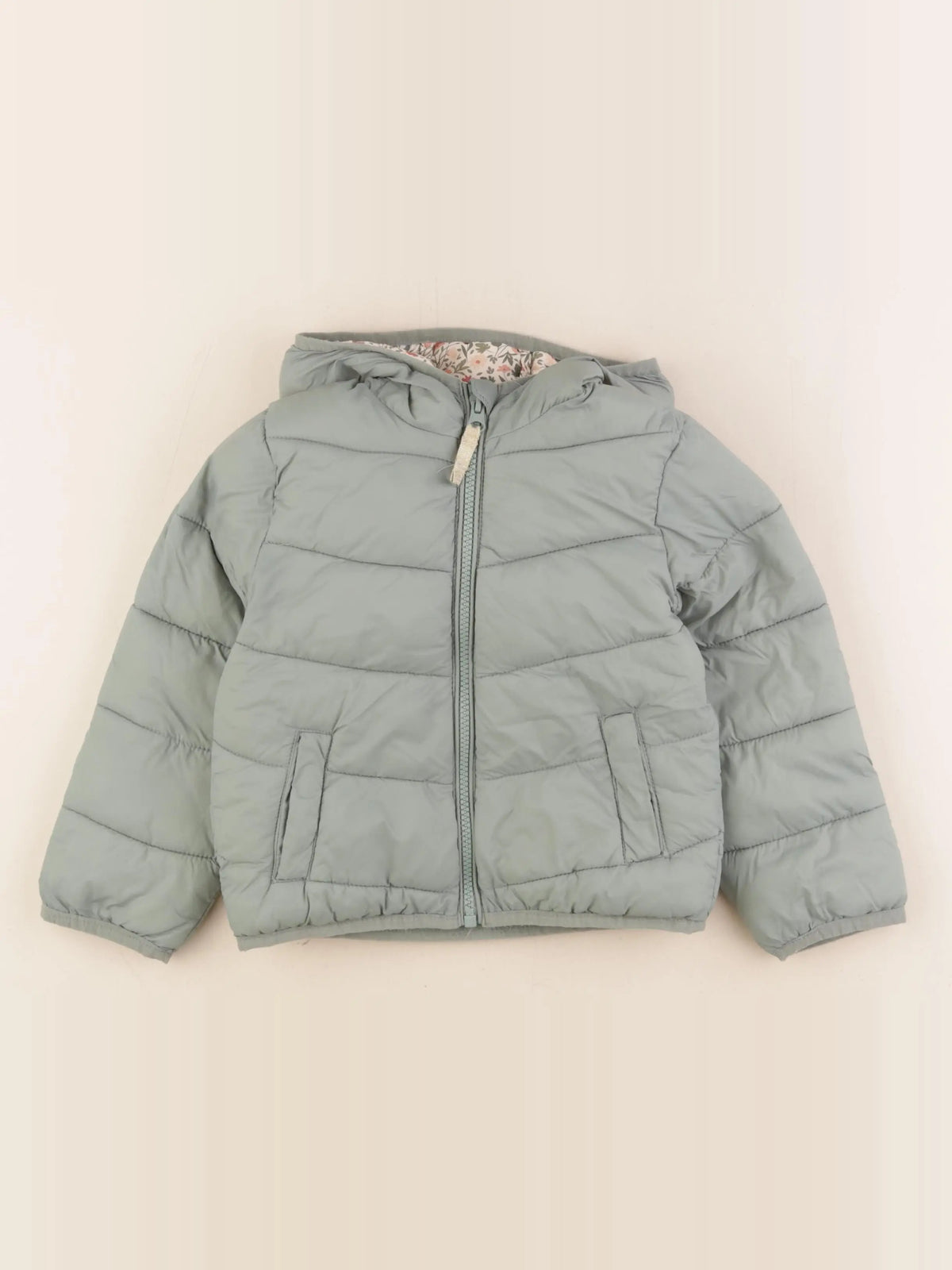 Vertbaudet - doudoune vert - 4 ans