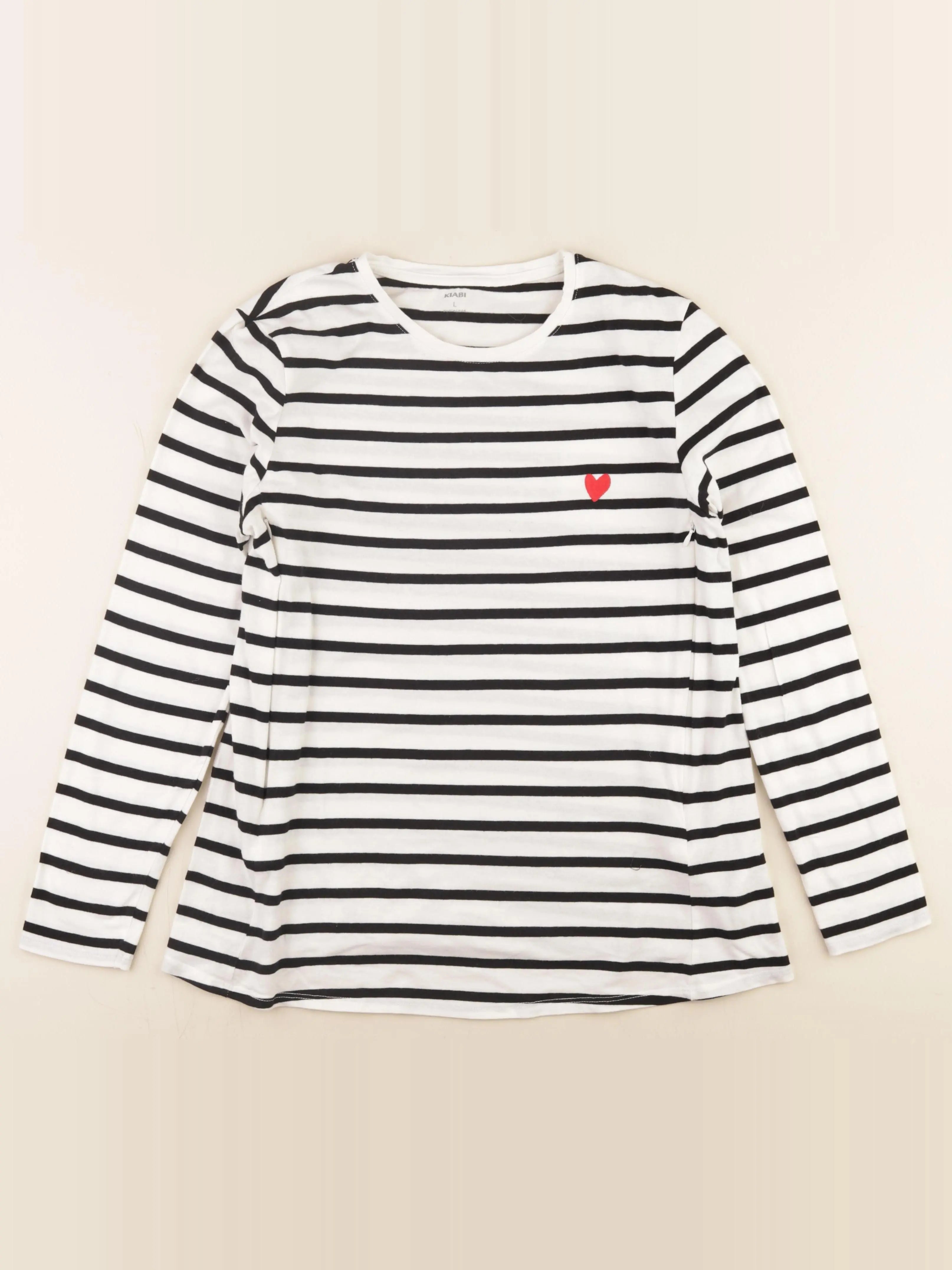 Kiabi - tee-shirt allaitement blanc, bleu - l