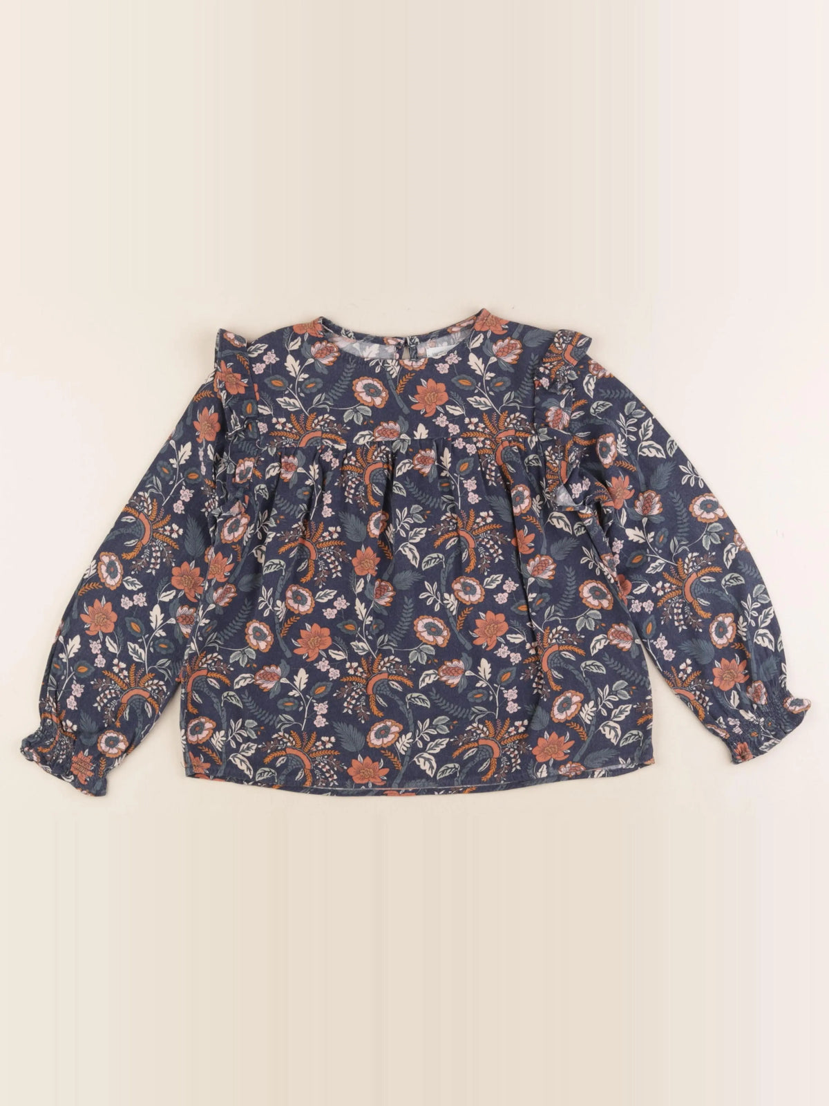 Vertbaudet - blouse bleu - 7 ans
