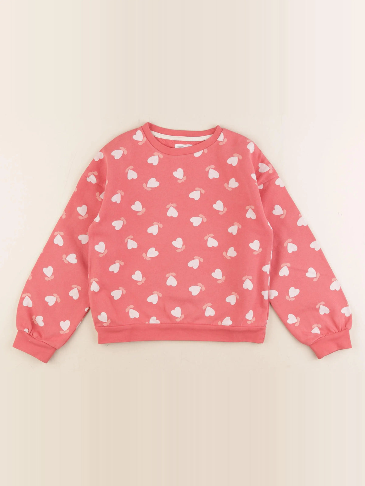 Vertbaudet - sweat rose - 8 ans