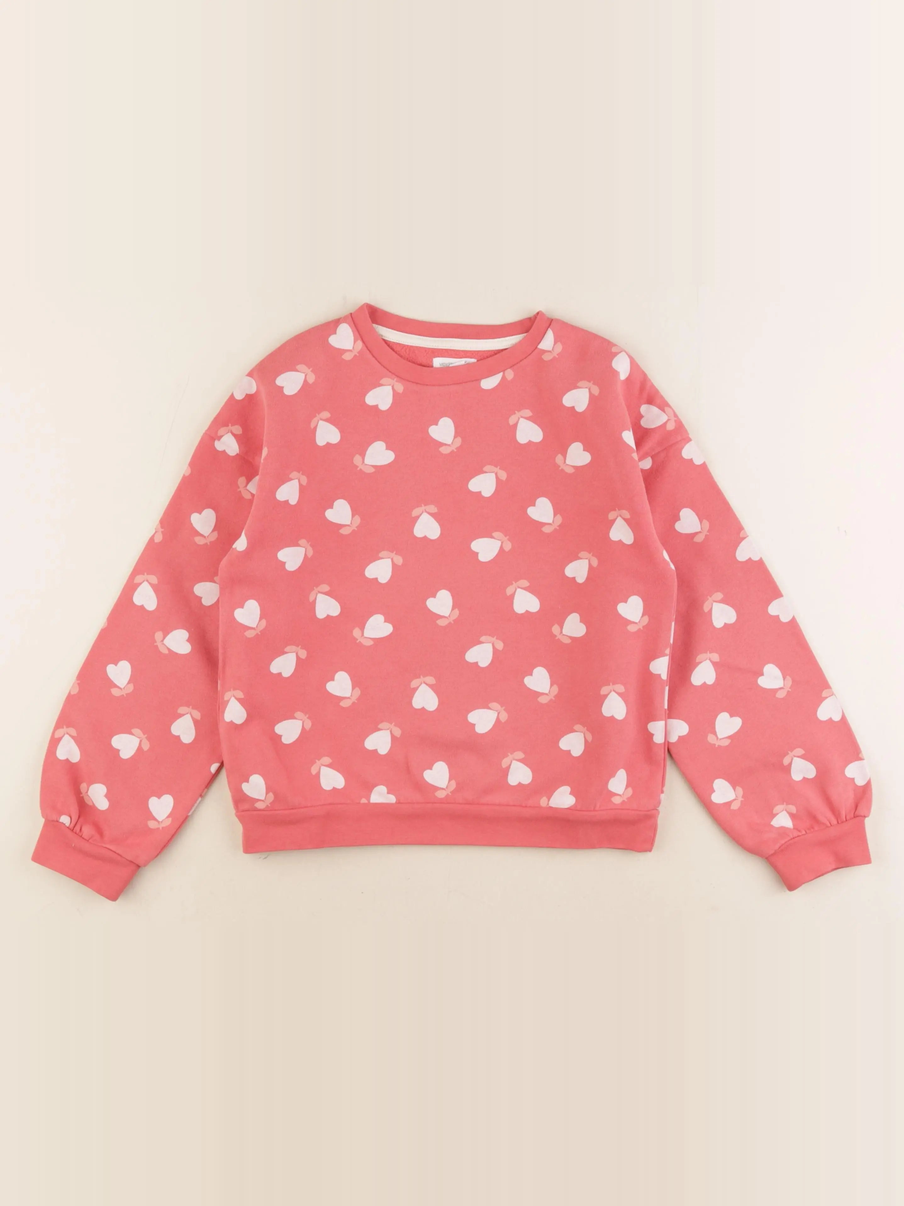 Vertbaudet - sweat rose - 8 ans