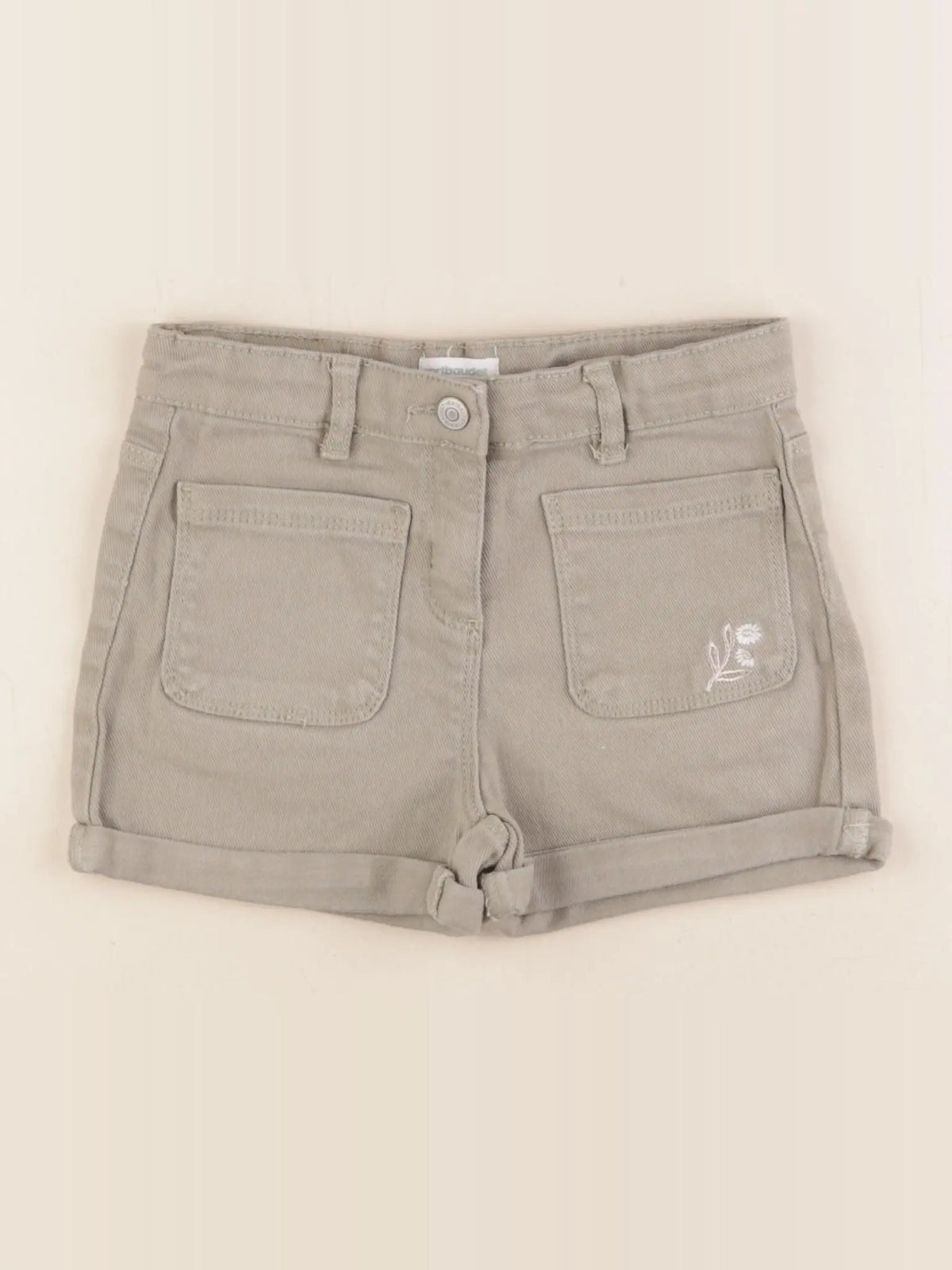 Vertbaudet - short vert - 7 ans