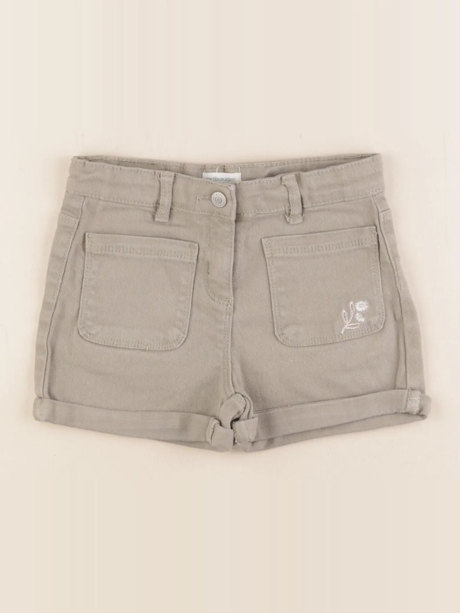 Vertbaudet - short vert - 7 ans