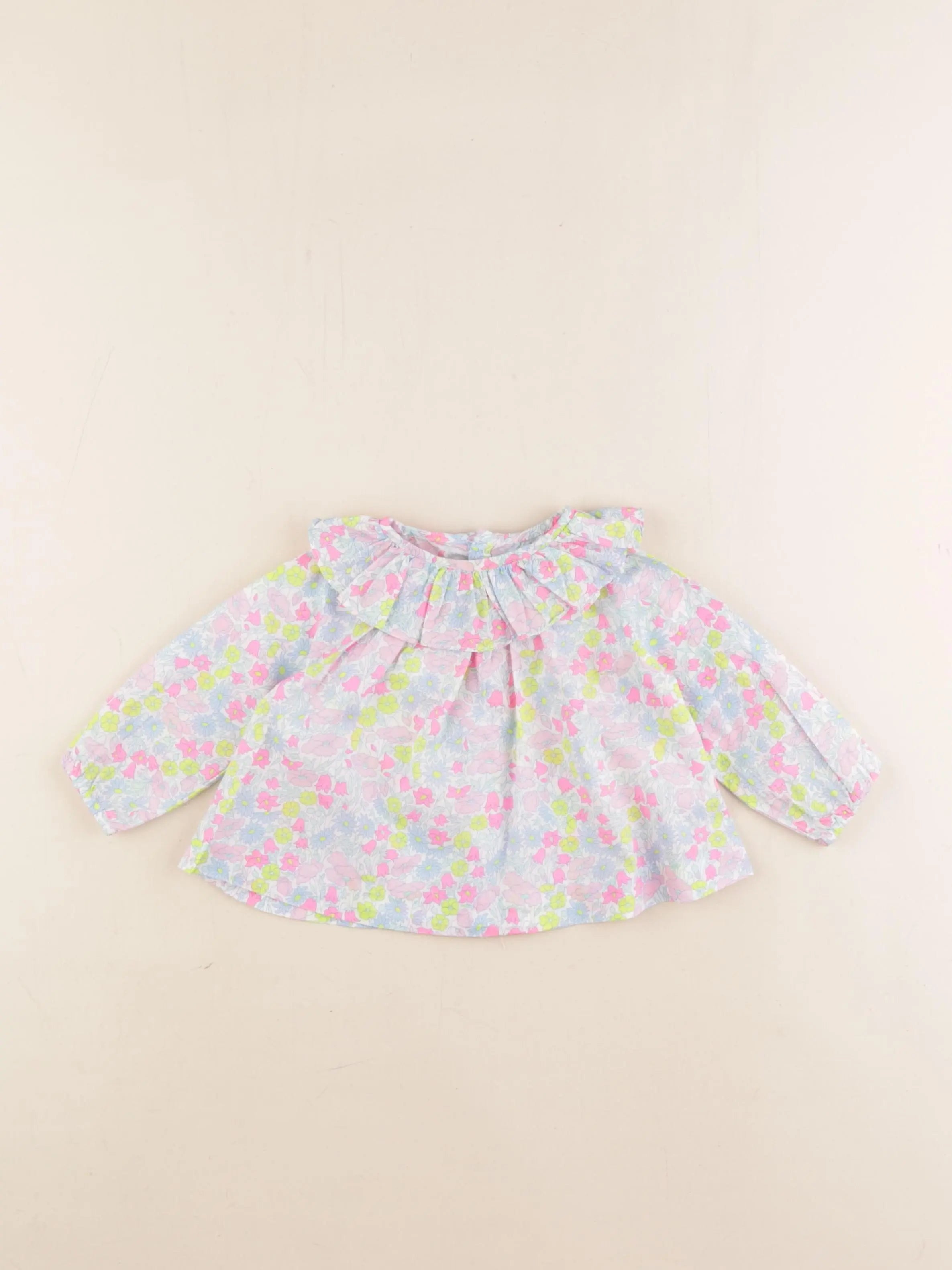 Jacadi - blouse liberty multicolore - 6 mois