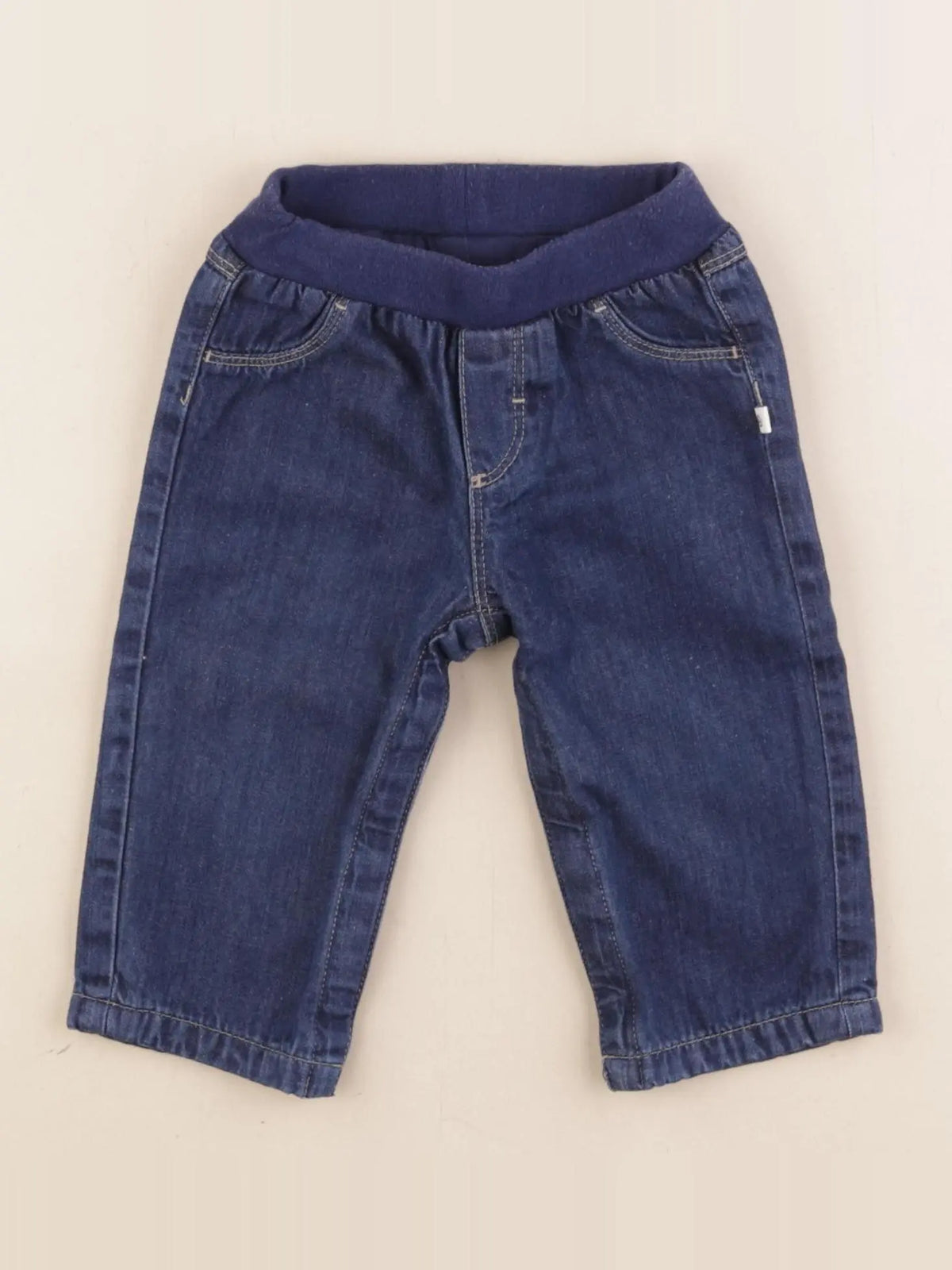 Petit Bateau - jean bleu - 6 mois