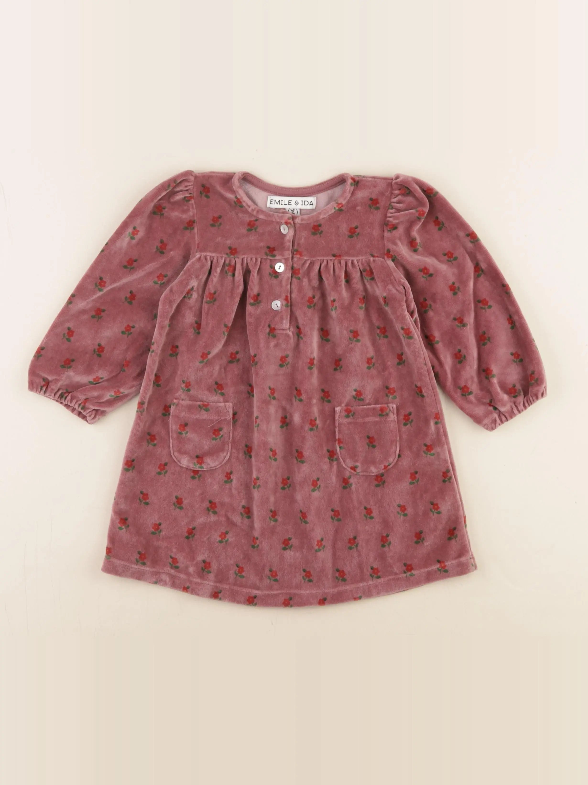 Emile et Ida - robe rouge - 18 mois