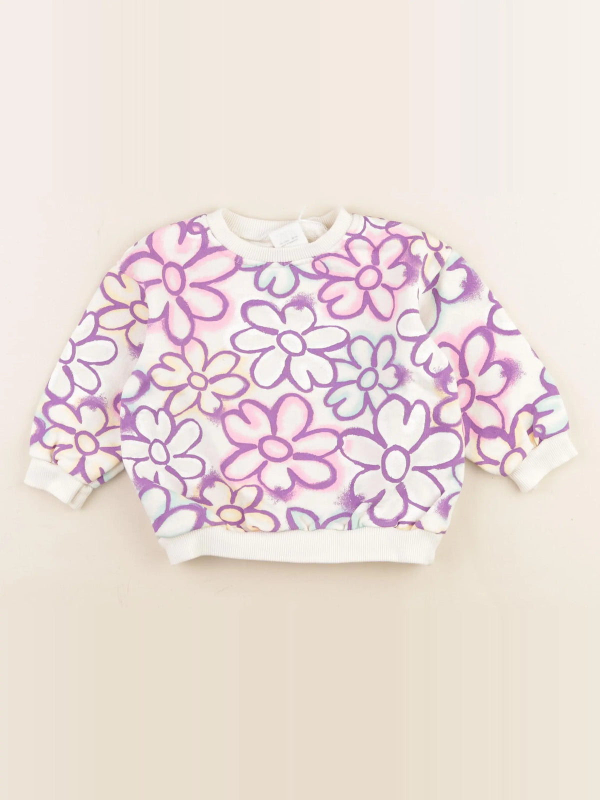 Zara - sweat multicolore - 36 mois