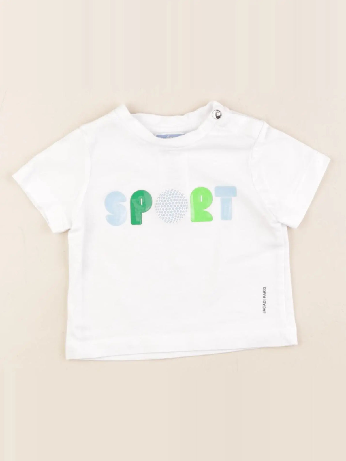 Jacadi - tee-shirt blanc - 6 mois