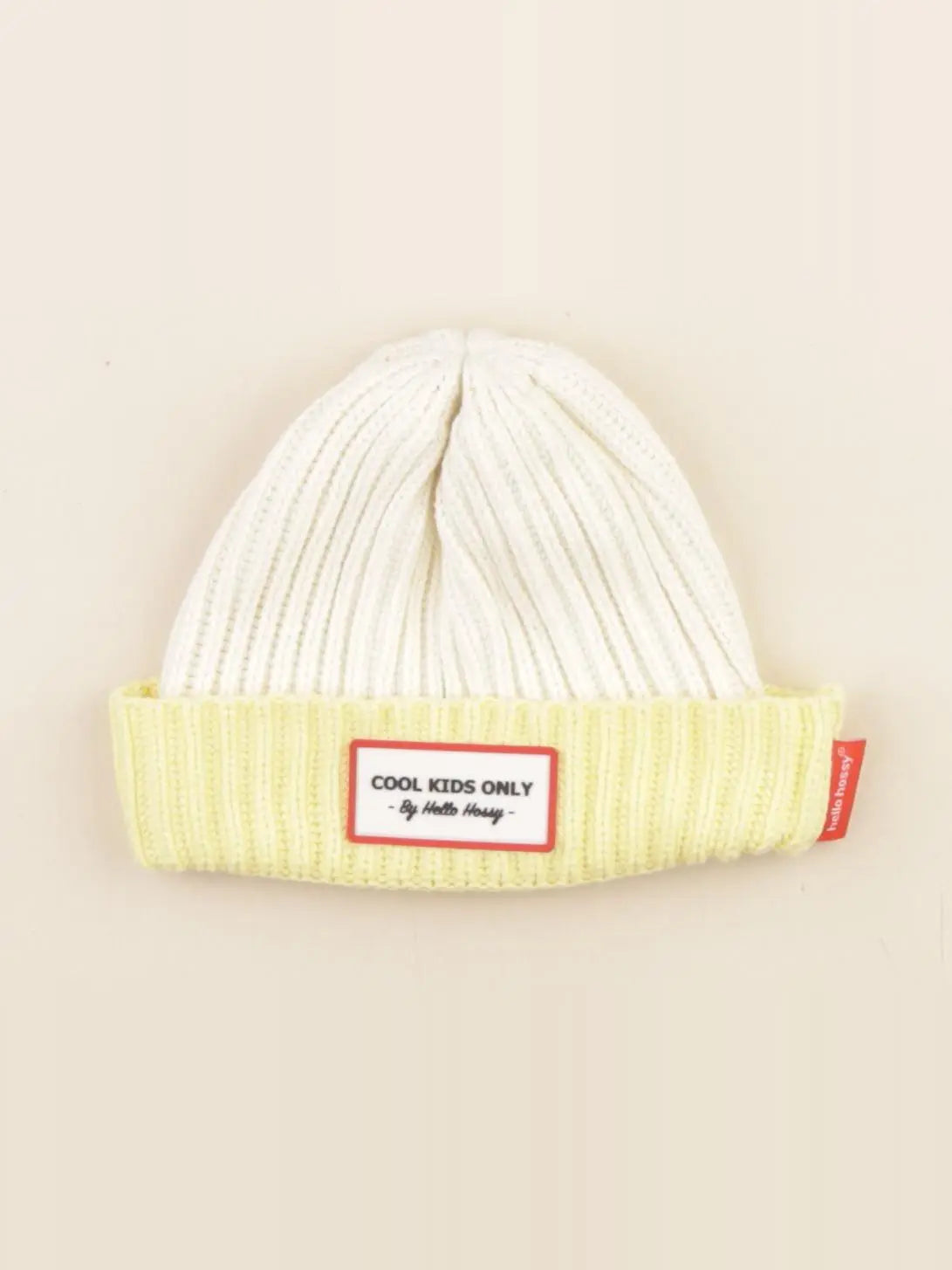 Hello Hossy - bonnet beige, jaune - 9/18 mois