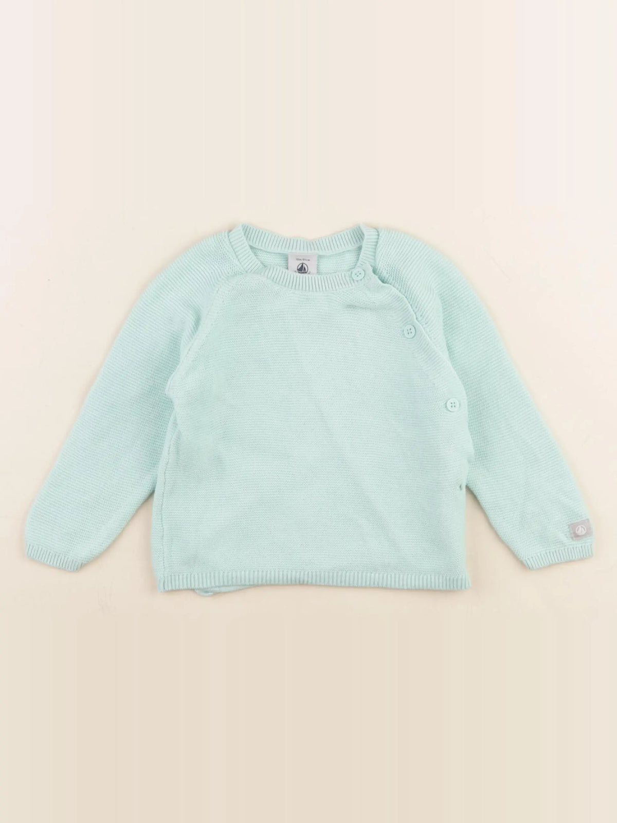 Petit Bateau - pull vert - 18 mois