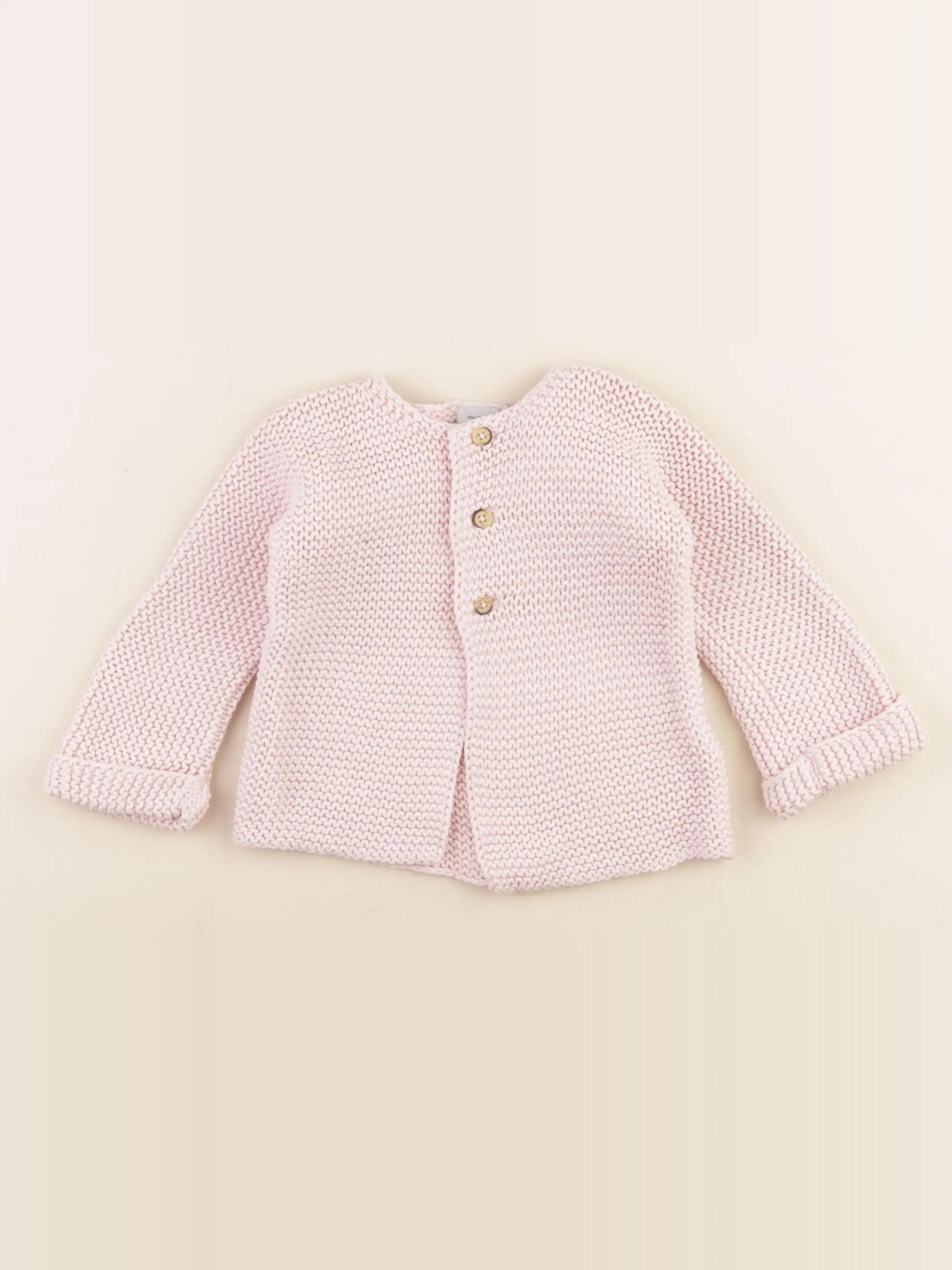 Petit Bateau - gilet rose - 24 mois