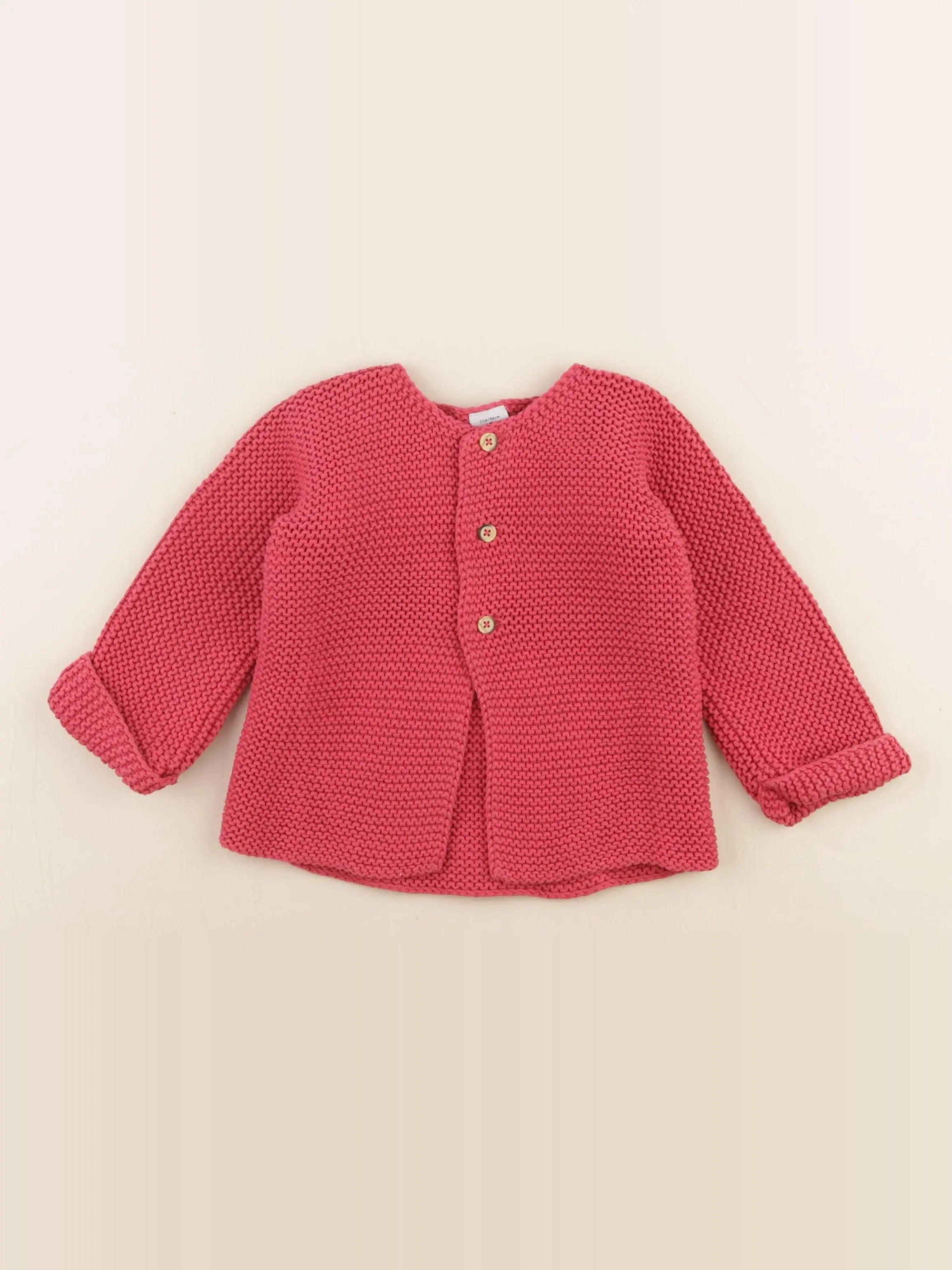 Petit Bateau - gilet rose - 24 mois