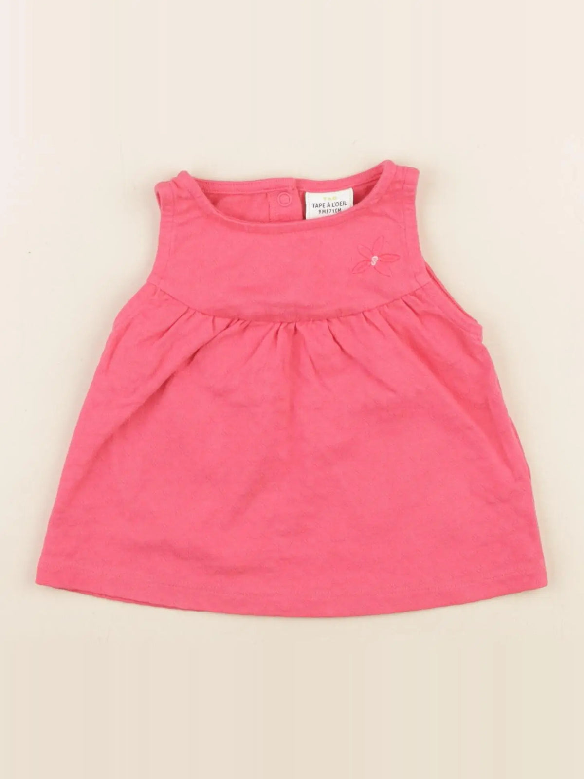 Tape à l'oeil - débardeur rose - 9 mois