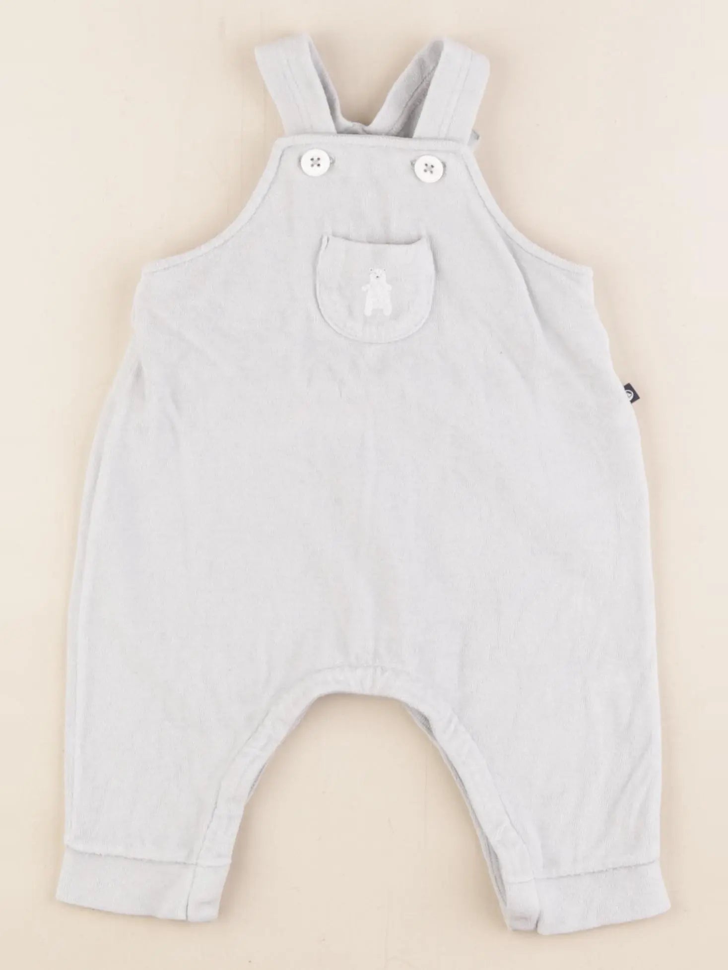 Petit Bateau - salopette bleu - 3 mois