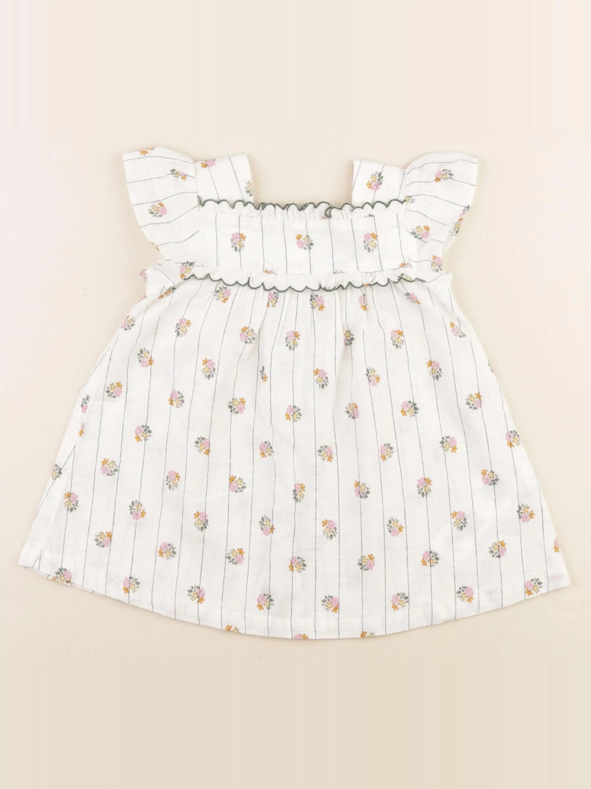 Cyrillus - robe multicolore - 9 mois