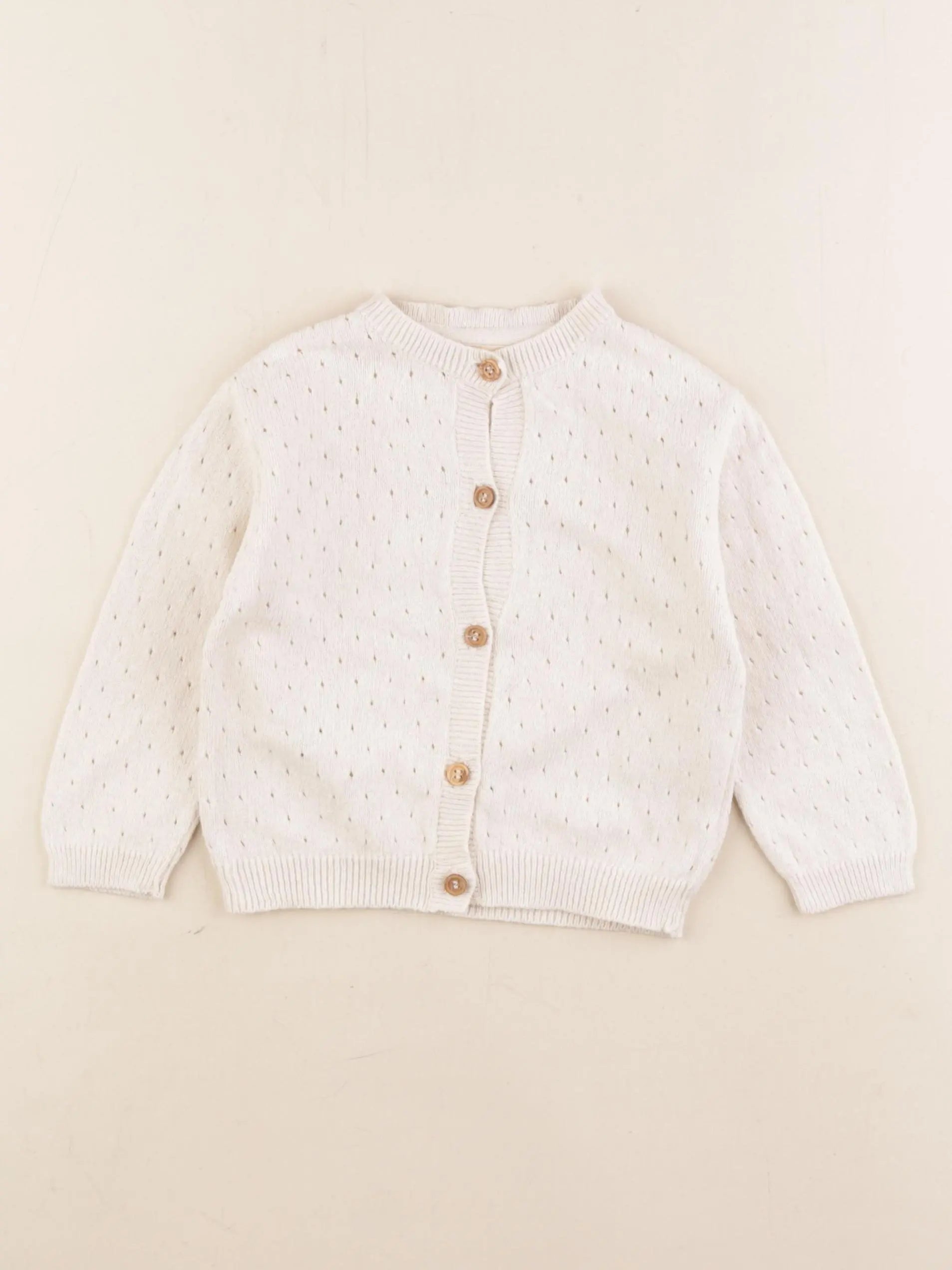 La Petite Collection - gilet blanc - 2 ans