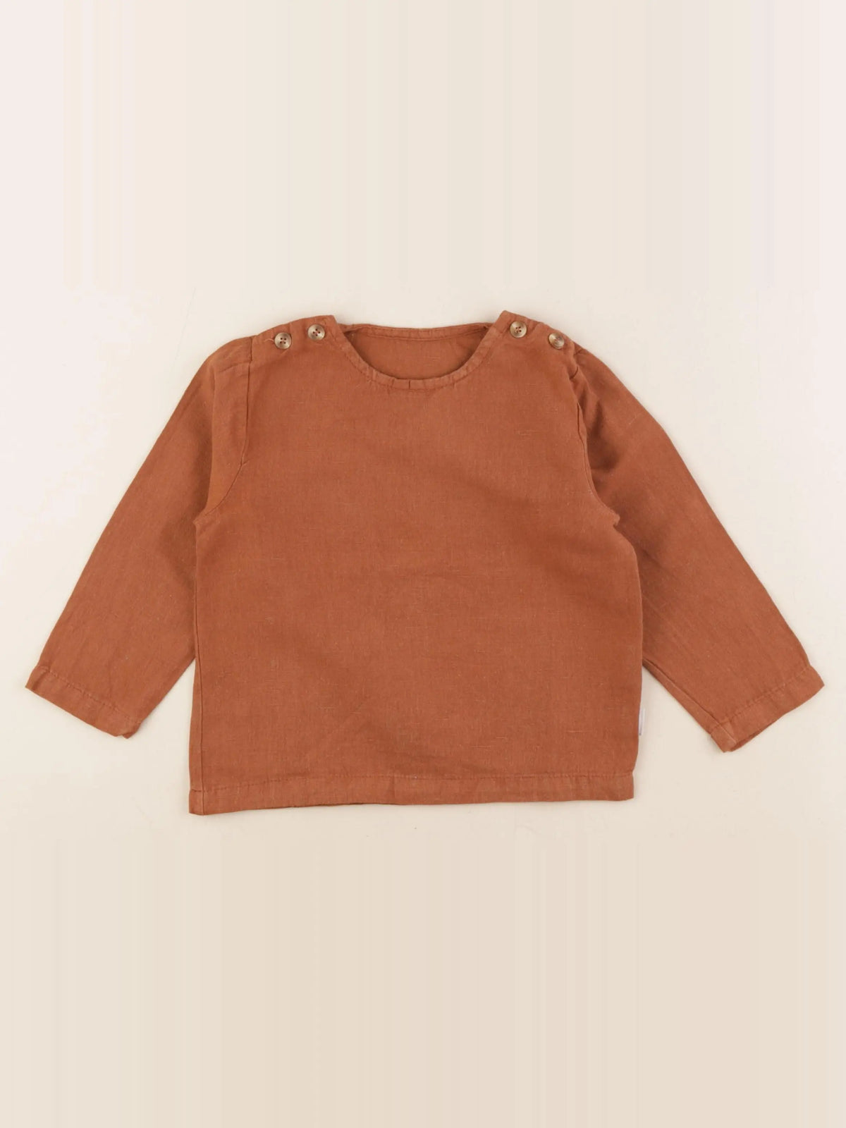 Poudre Organic - blouse marron - 24 mois