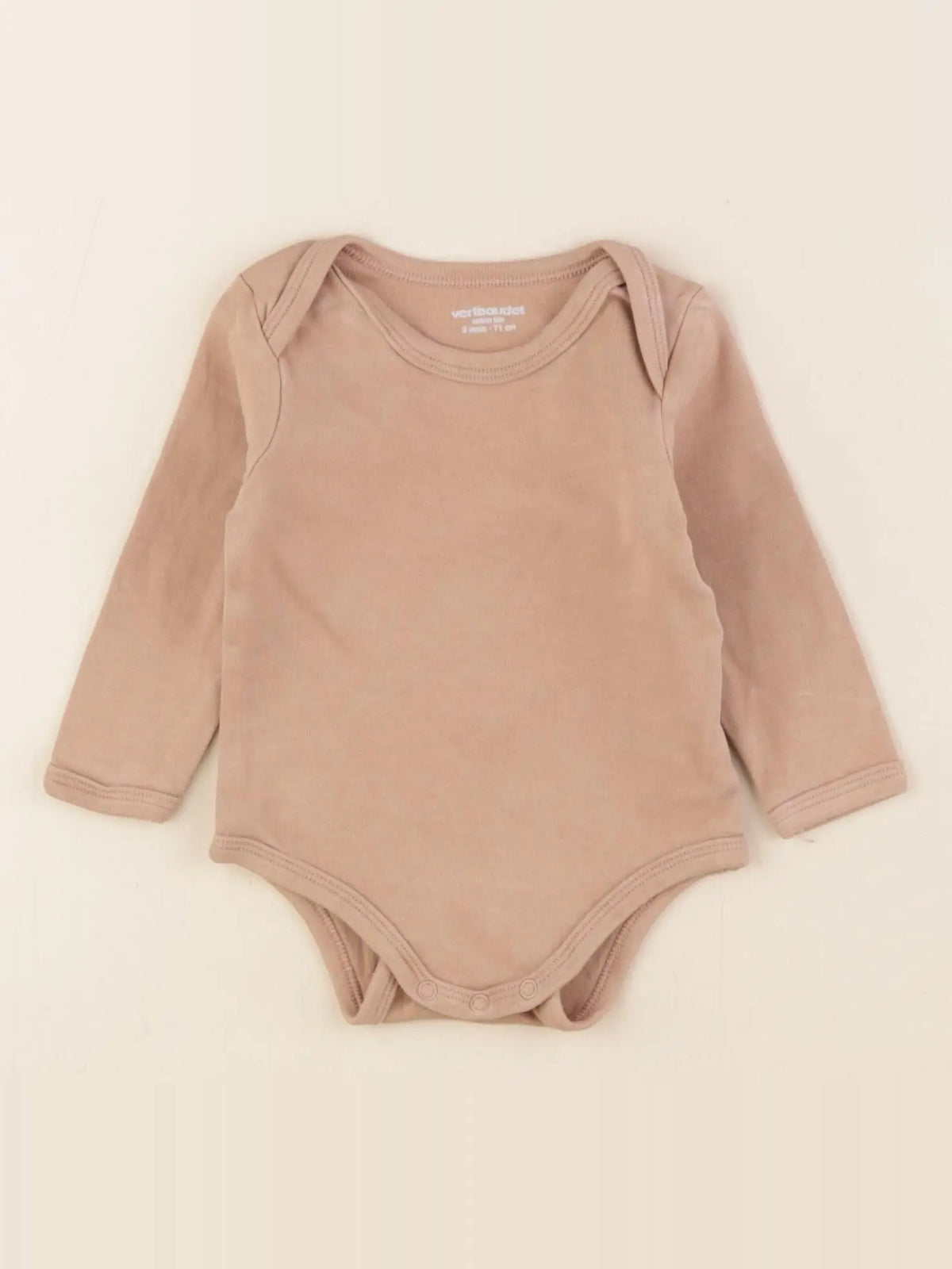 Vertbaudet - body marron - 9 mois