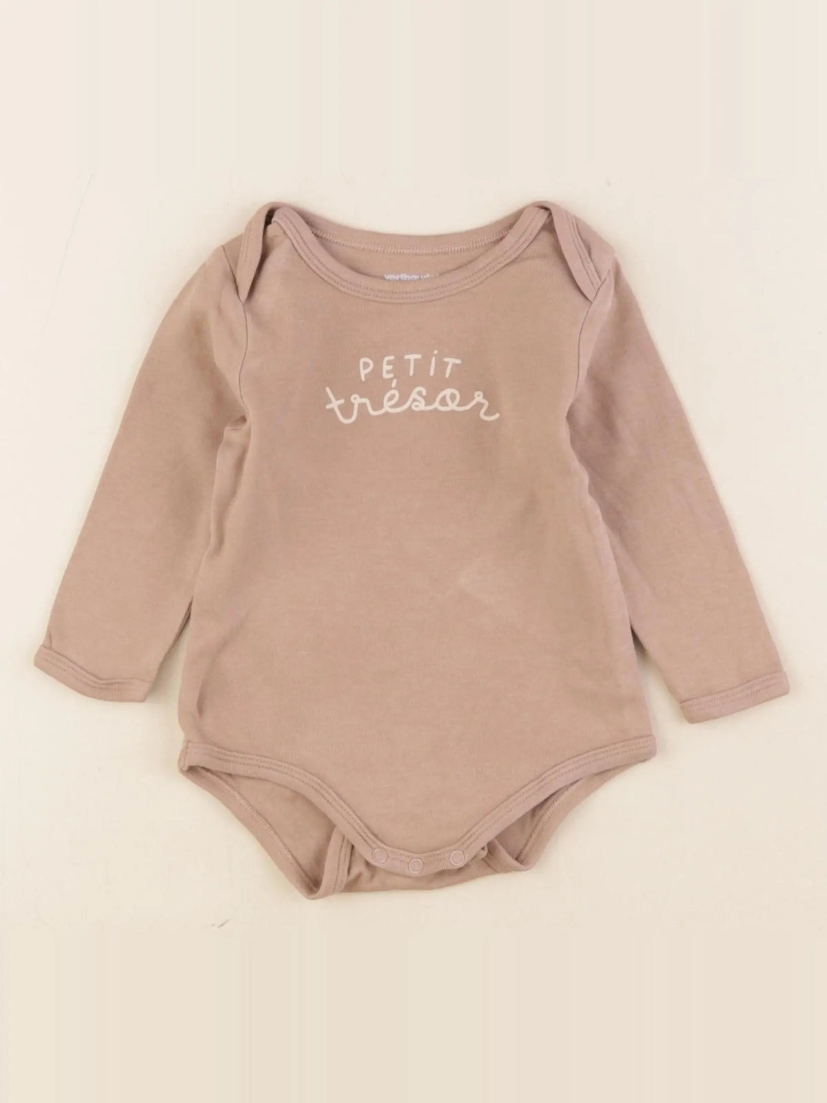 Vertbaudet - body marron - 12 mois