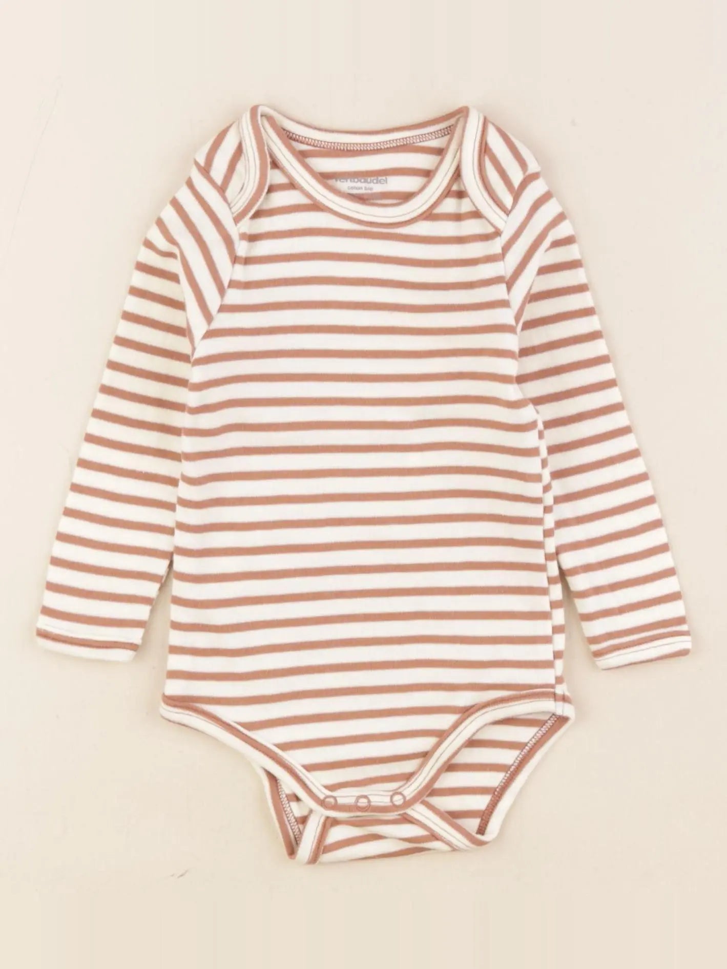 Vertbaudet - body marron - 12 mois