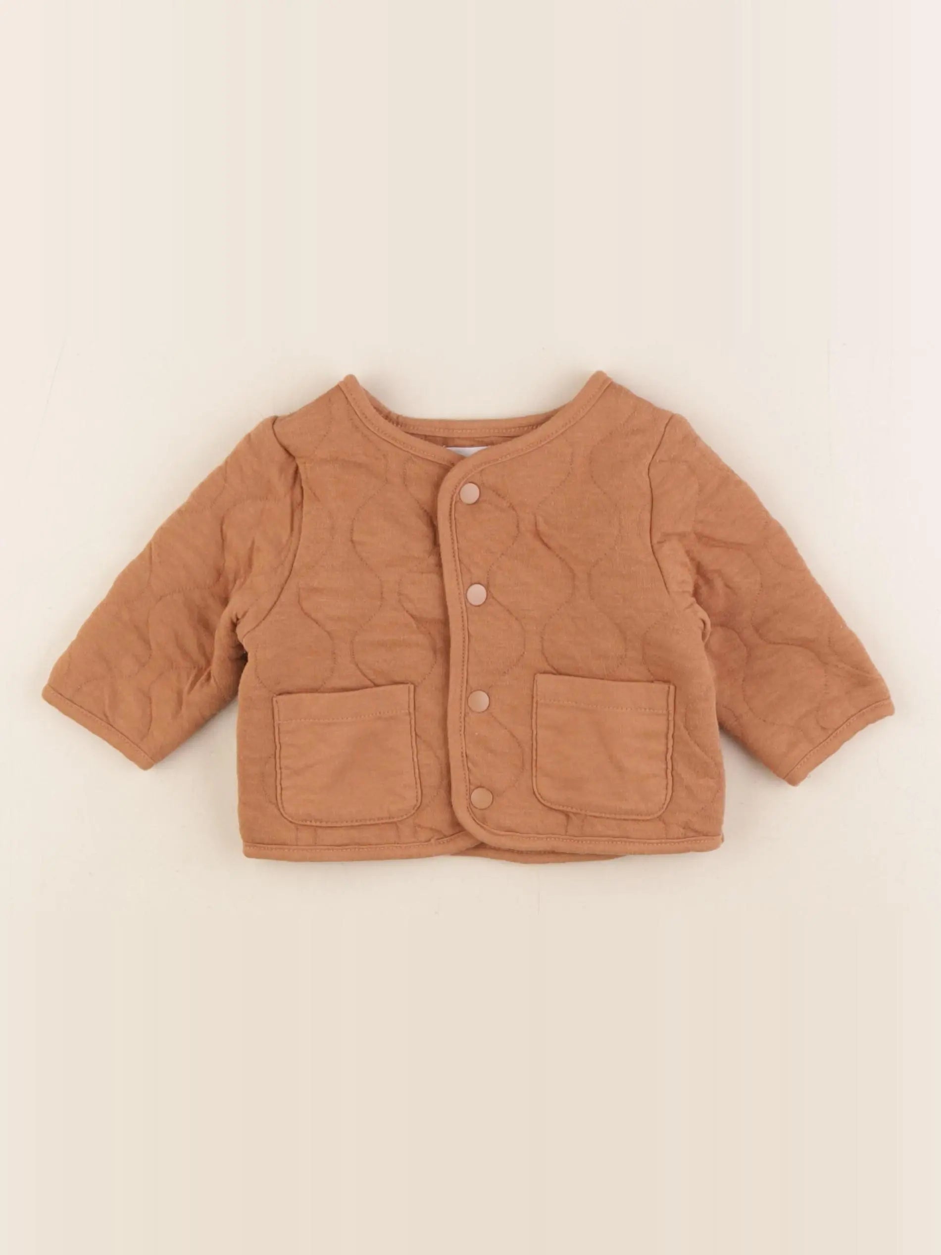 Vertbaudet - veste marron - 3 mois