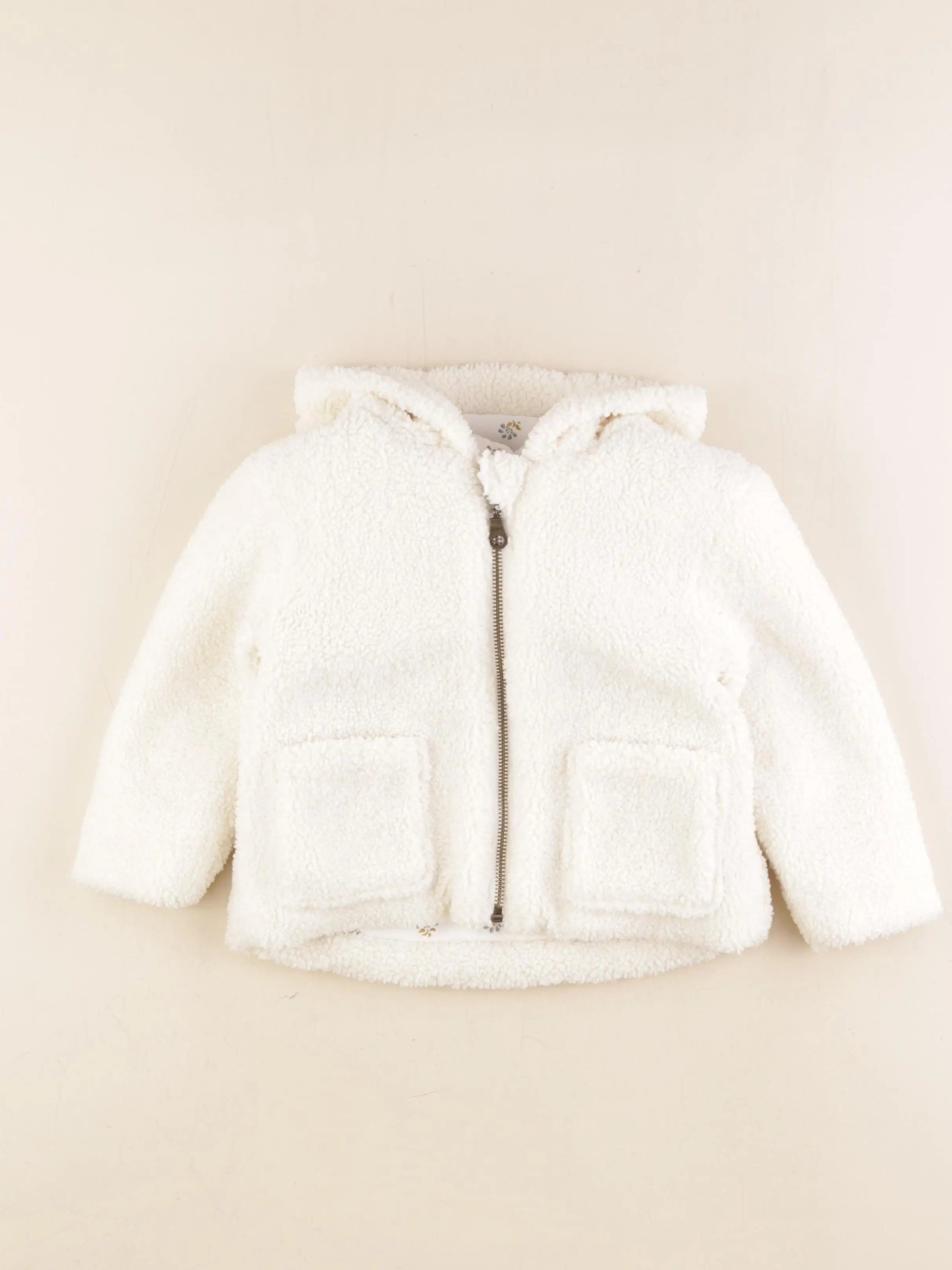 Vertbaudet - veste blanc - 2 ans