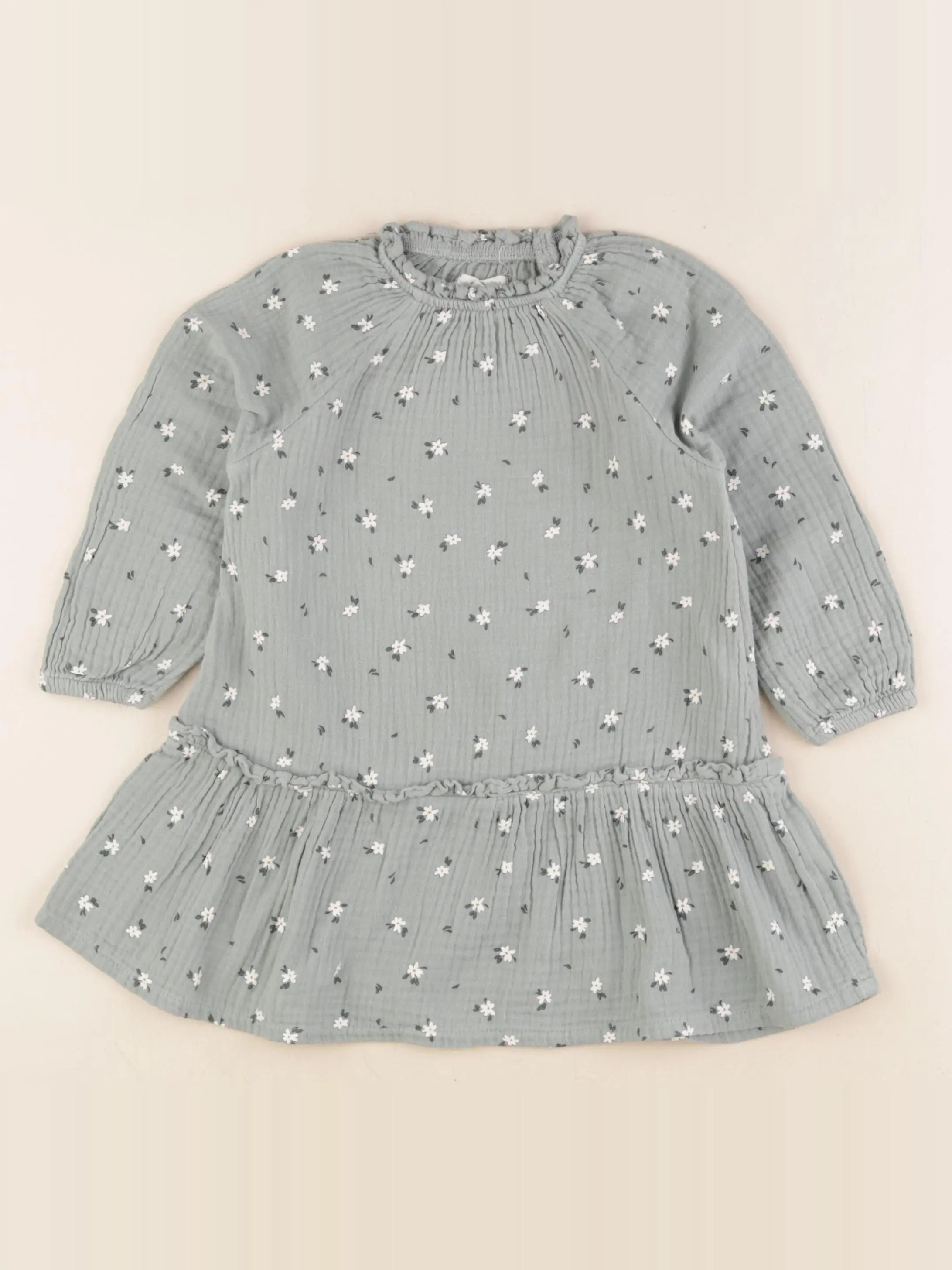 Vertbaudet - robe vert - 3 ans