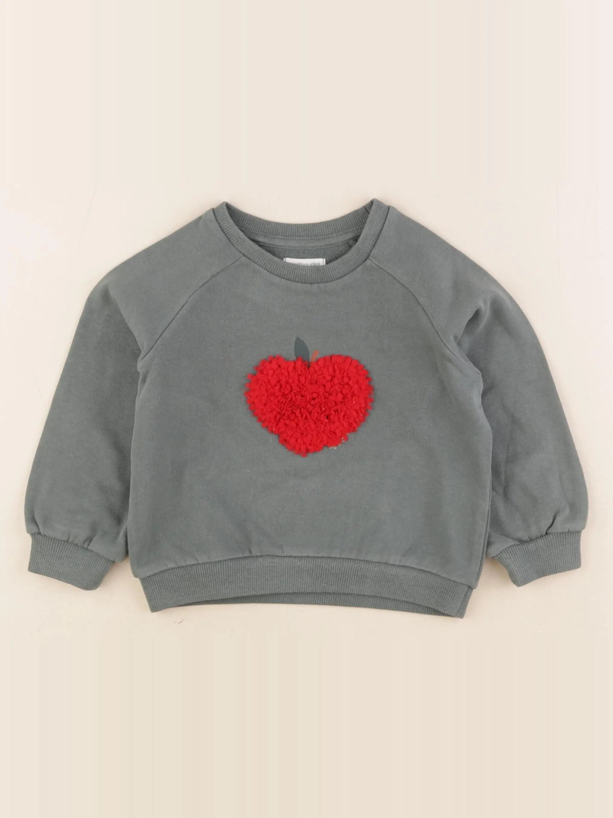 Vertbaudet - sweat vert - 3 ans