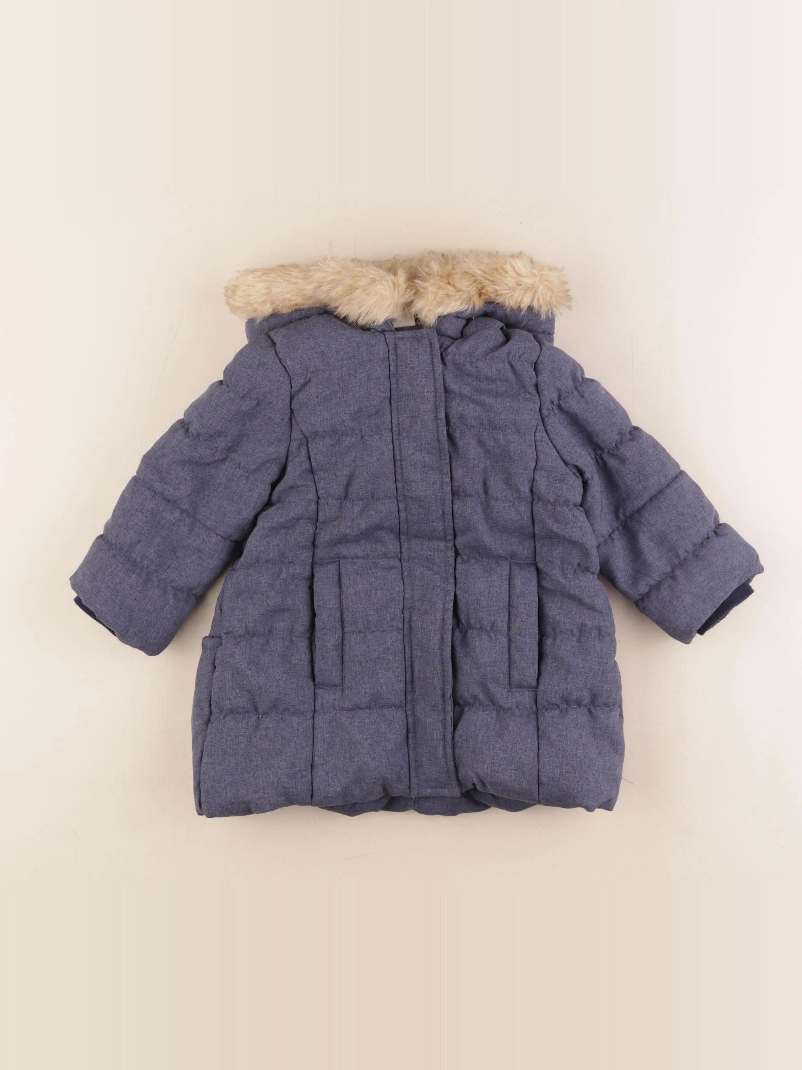 Natalys - parka bleu - 18 mois