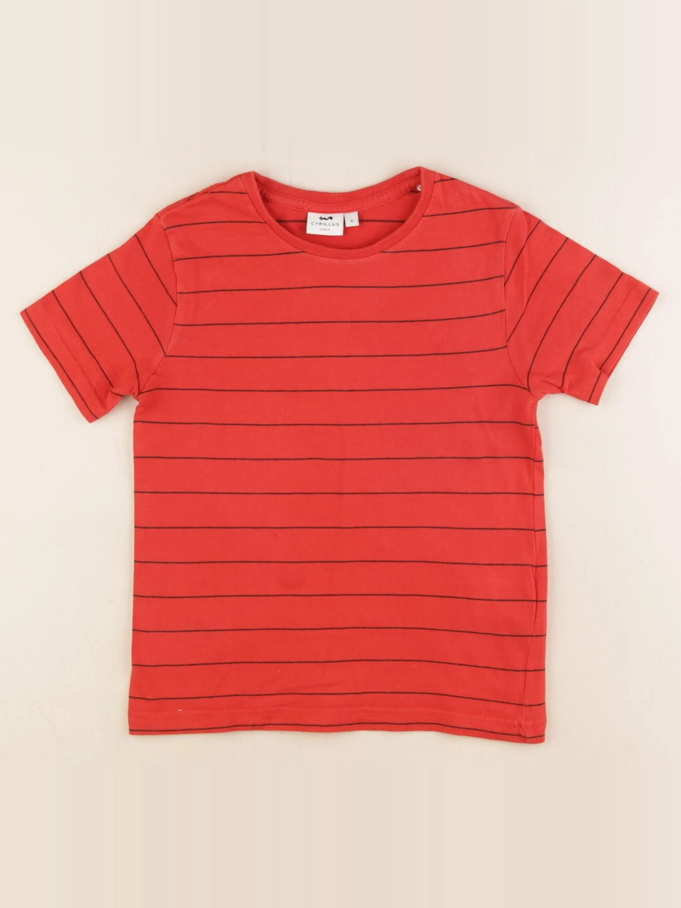Cyrillus - tee-shirt rouge - 6 ans