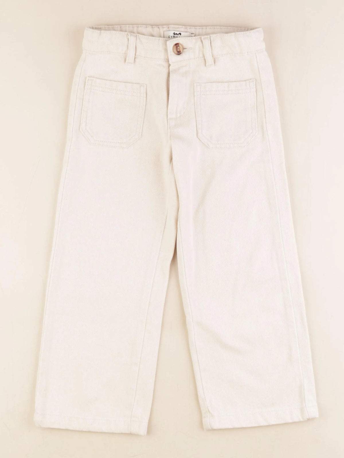 Cyrillus - pantalon blanc - 6 ans
