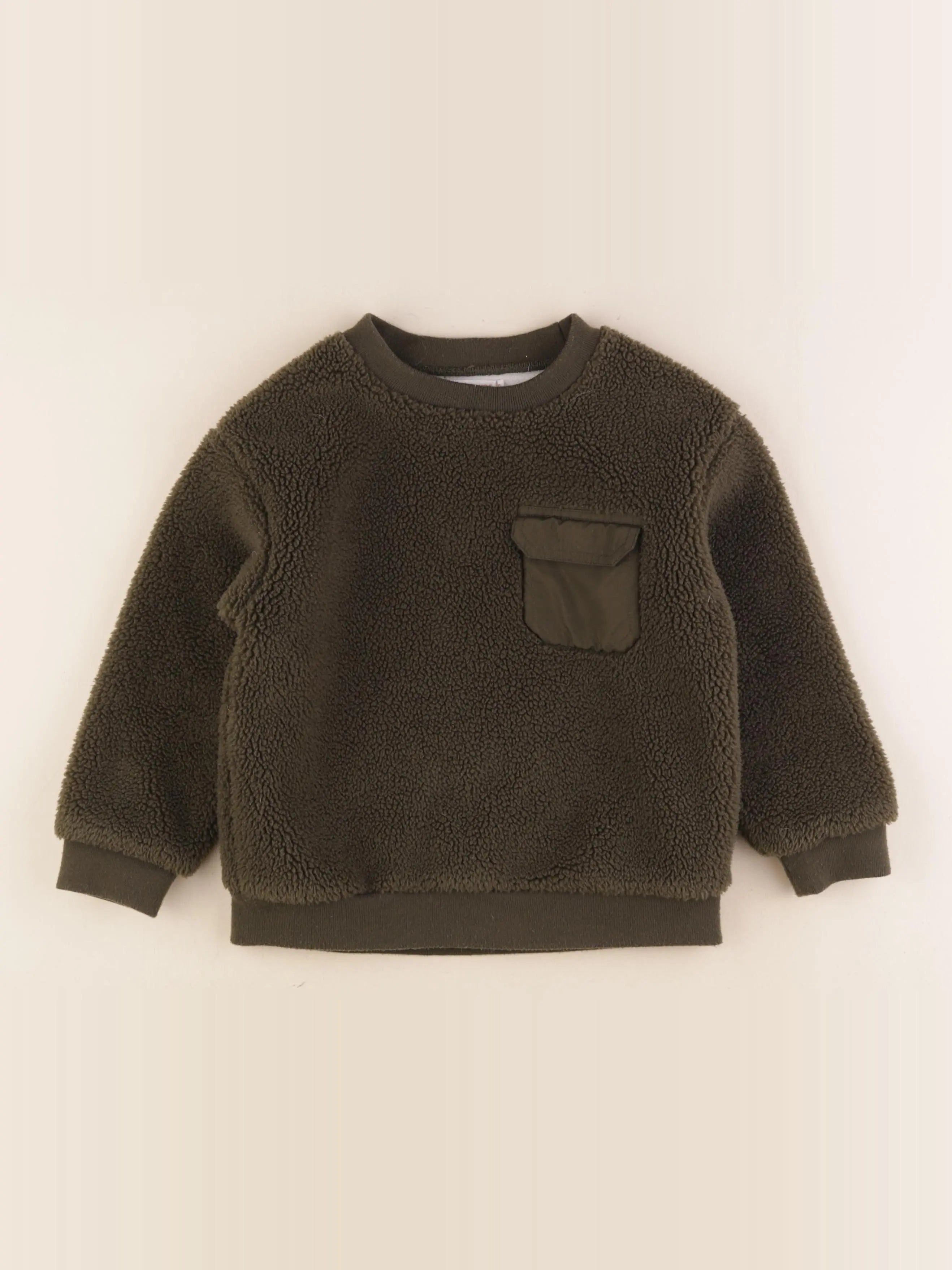 Monoprix - sweat vert - 6 ans