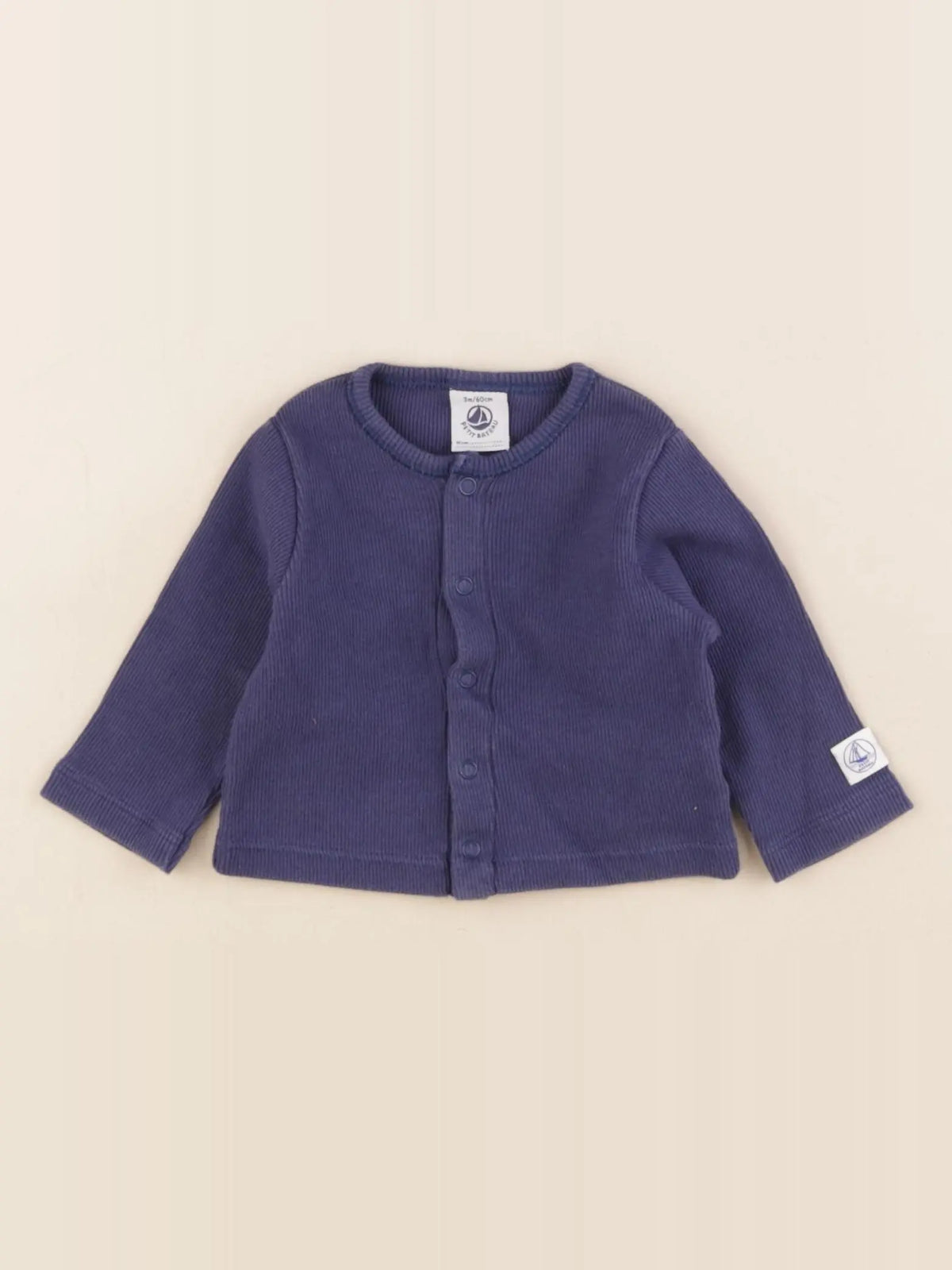 Petit Bateau - tee-shirt bleu - 3 mois