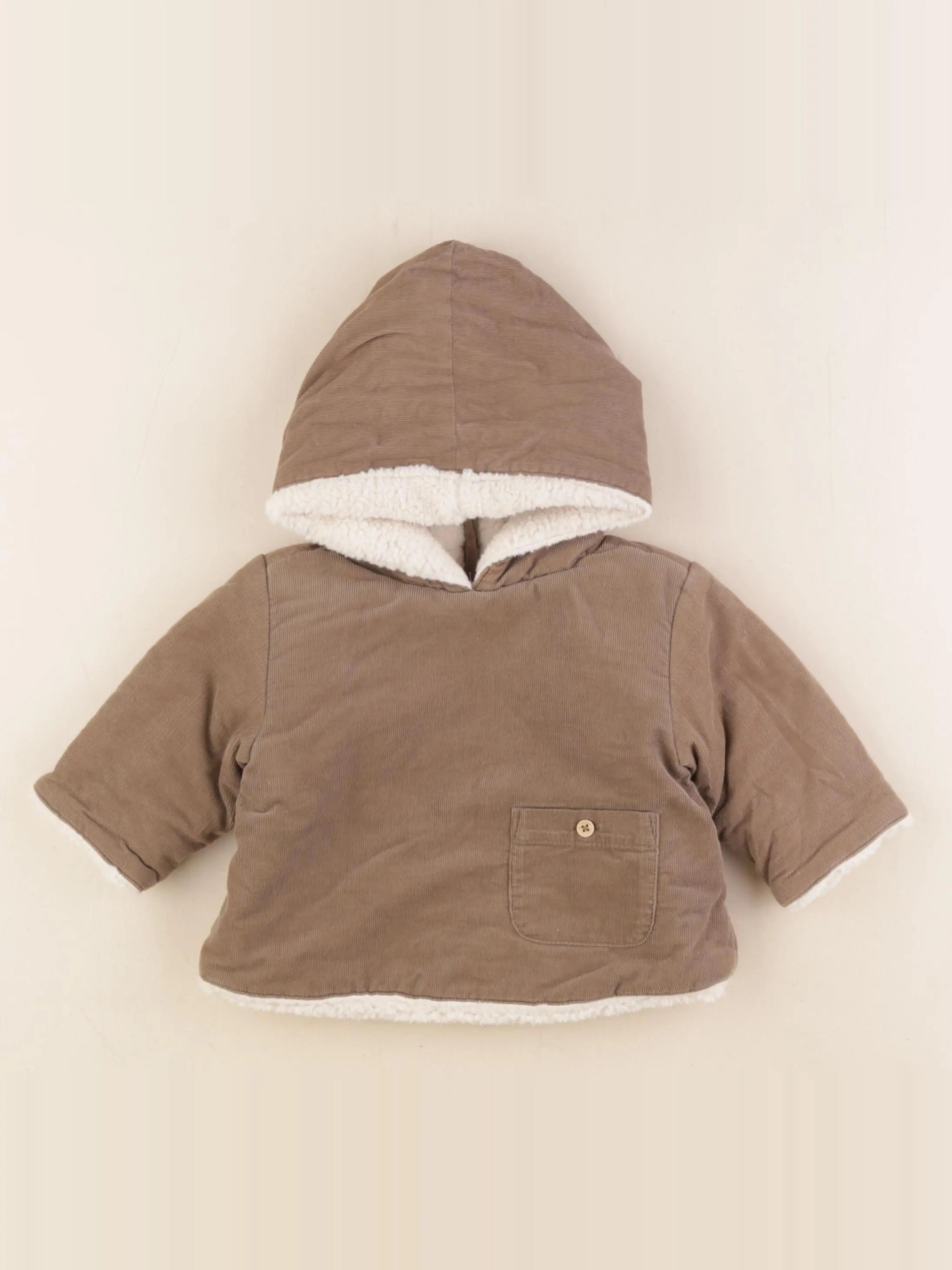 Boutchou - burnou marron - 3 mois
