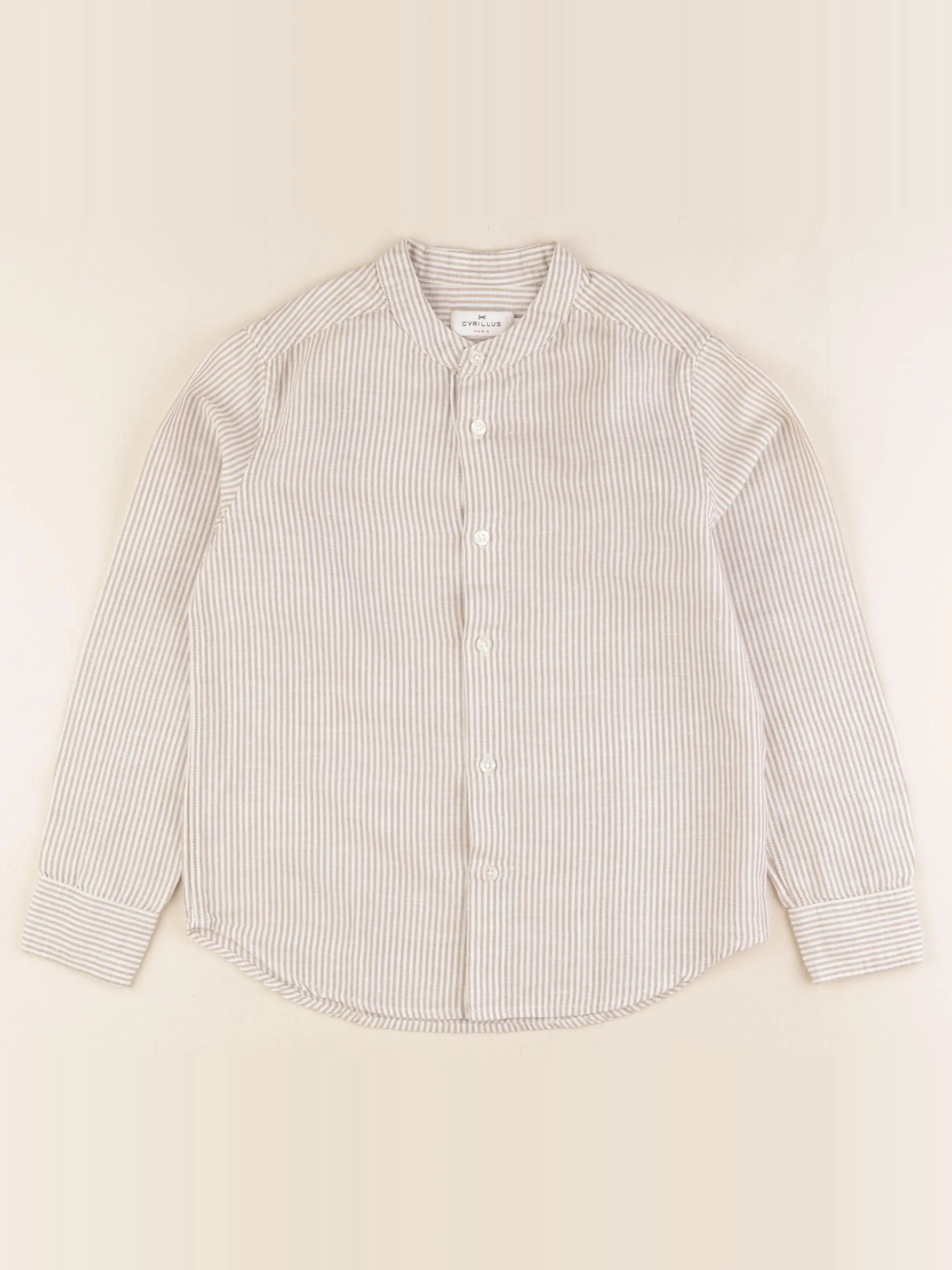 Cyrillus - chemise beige - 8 ans