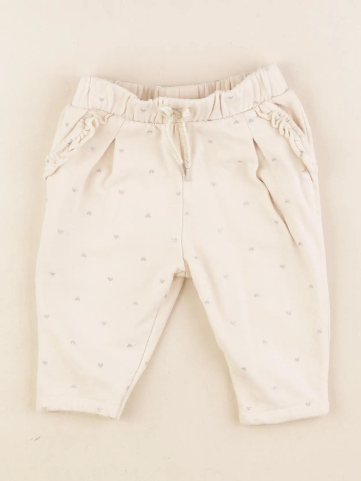 Vertbaudet - pantalon beige - 6 mois