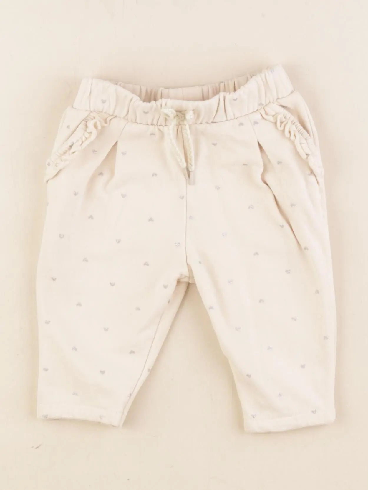 Vertbaudet - pantalon beige - 6 mois